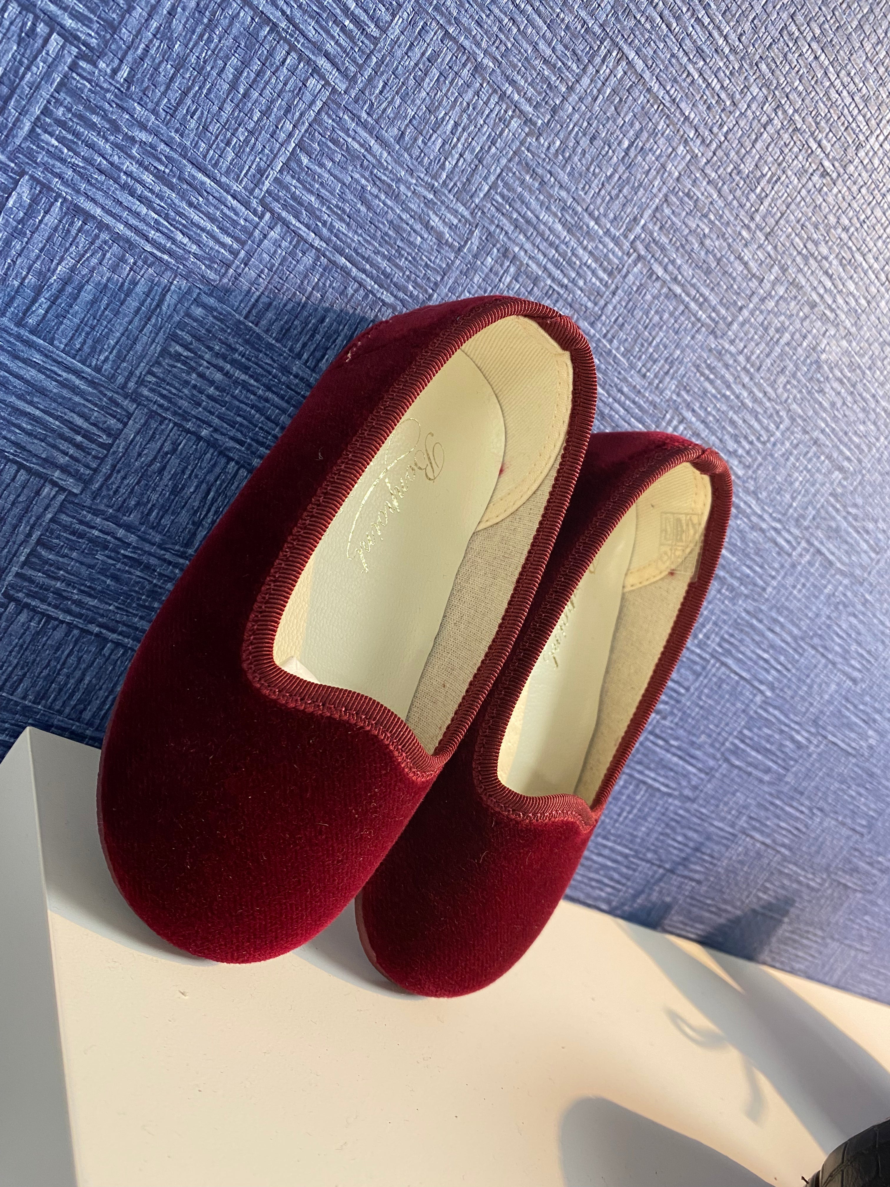 Bonpoint Embroidered Velvet Slippers for Women - Luxury Logo Design Soft Indoor House Shoes for Comfortable Home Wear & Gift Giving
