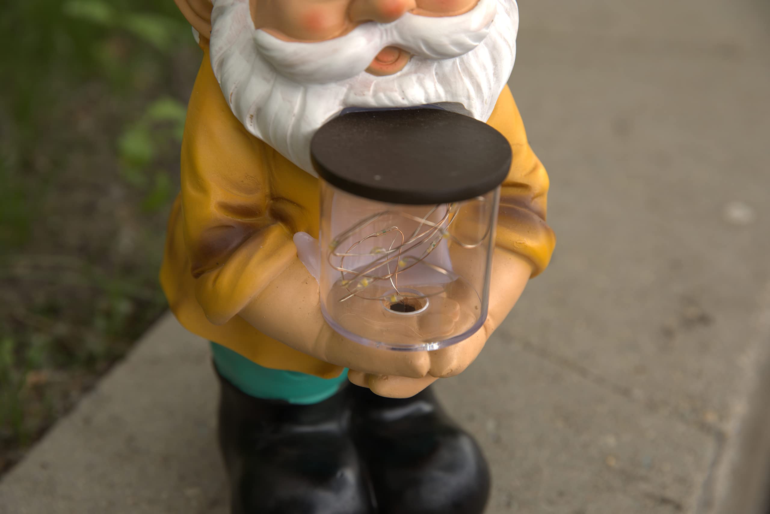 VP Home Solar Powered LED Garden Gnome Light - Outdoor Decor for Patio, Lawn & Yard - Perfect for Garden, Pathway & Landscape Lighting - Eco-Friendly Solar Light Gift