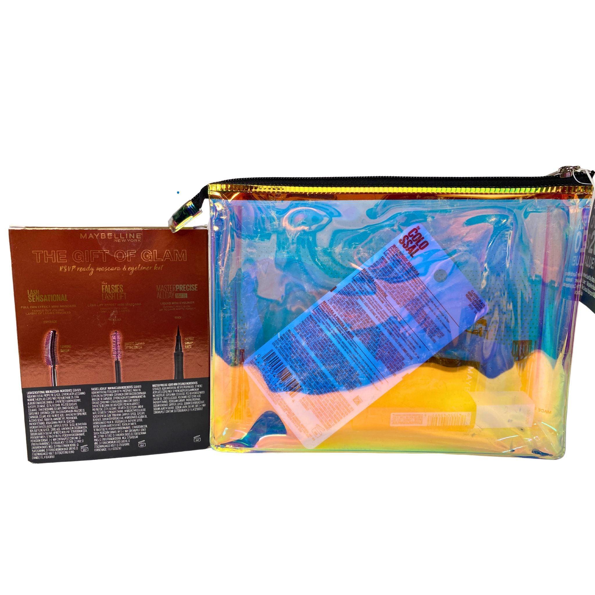 Maybelline New York Cosmetic Bags 30-Piece Set - Travel Makeup Organizer for Women, Perfect for Gym, Vacation & Daily Beauty Essentials Storage