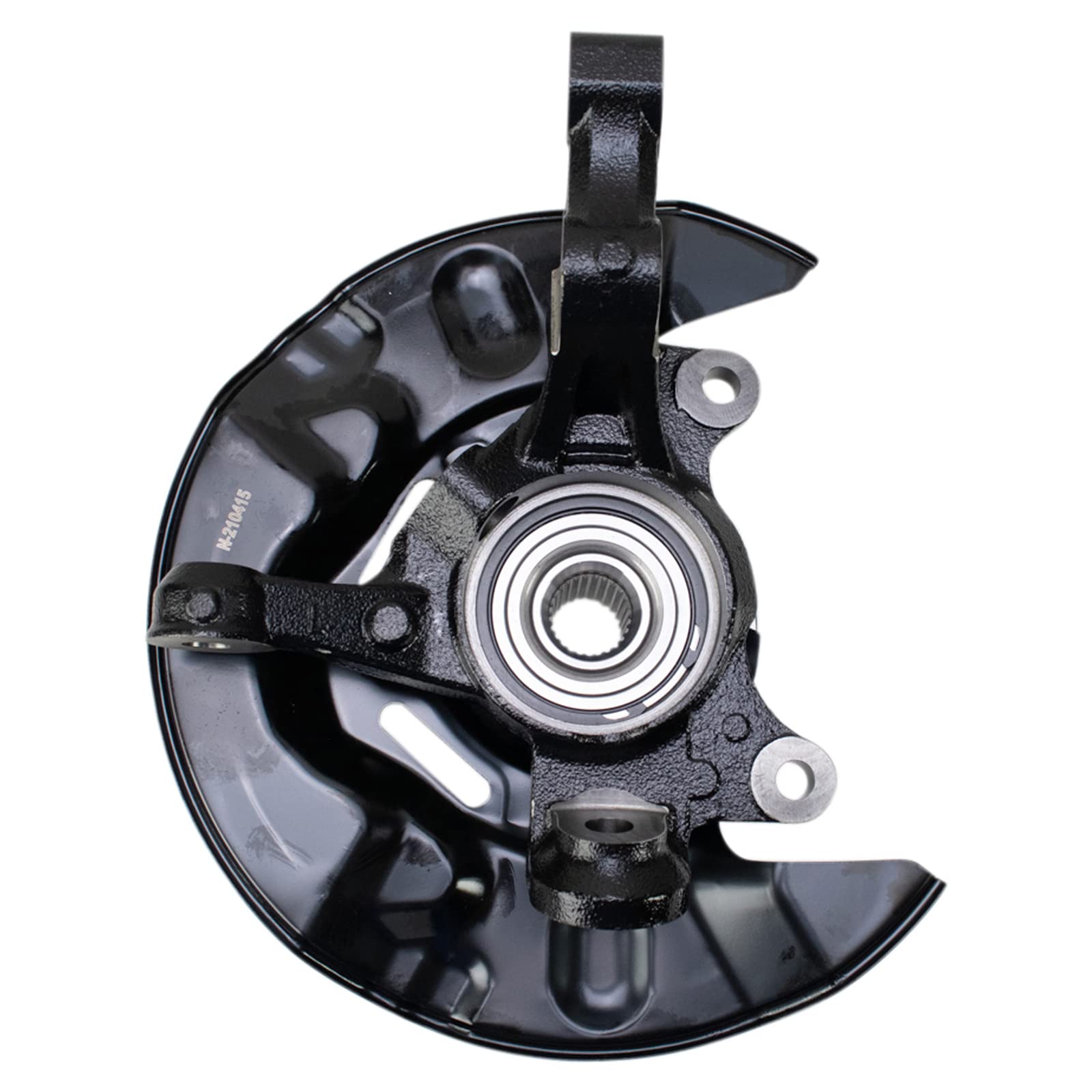 TRQ Front Left Wheel Bearing & Hub Assembly with Knuckle - Compatible with Toyota Matrix FWD 2003-2013 | Durable Replacement Part for Smooth Ride | Perfect for City Commuting & Highway Driving
