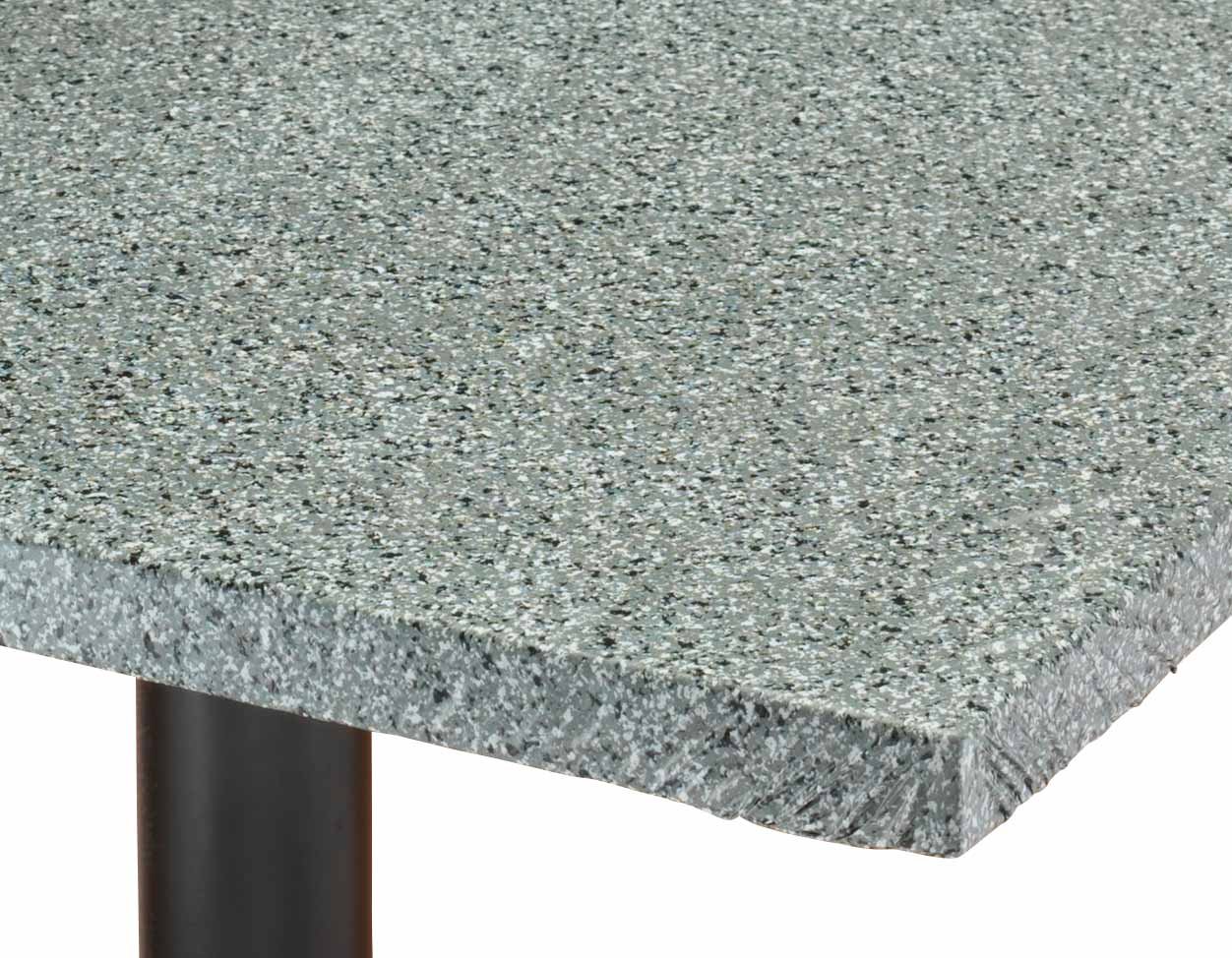 Premium Granite Vinyl Elasticized Banquet Table Cover with Soft Fleece Backing - 36