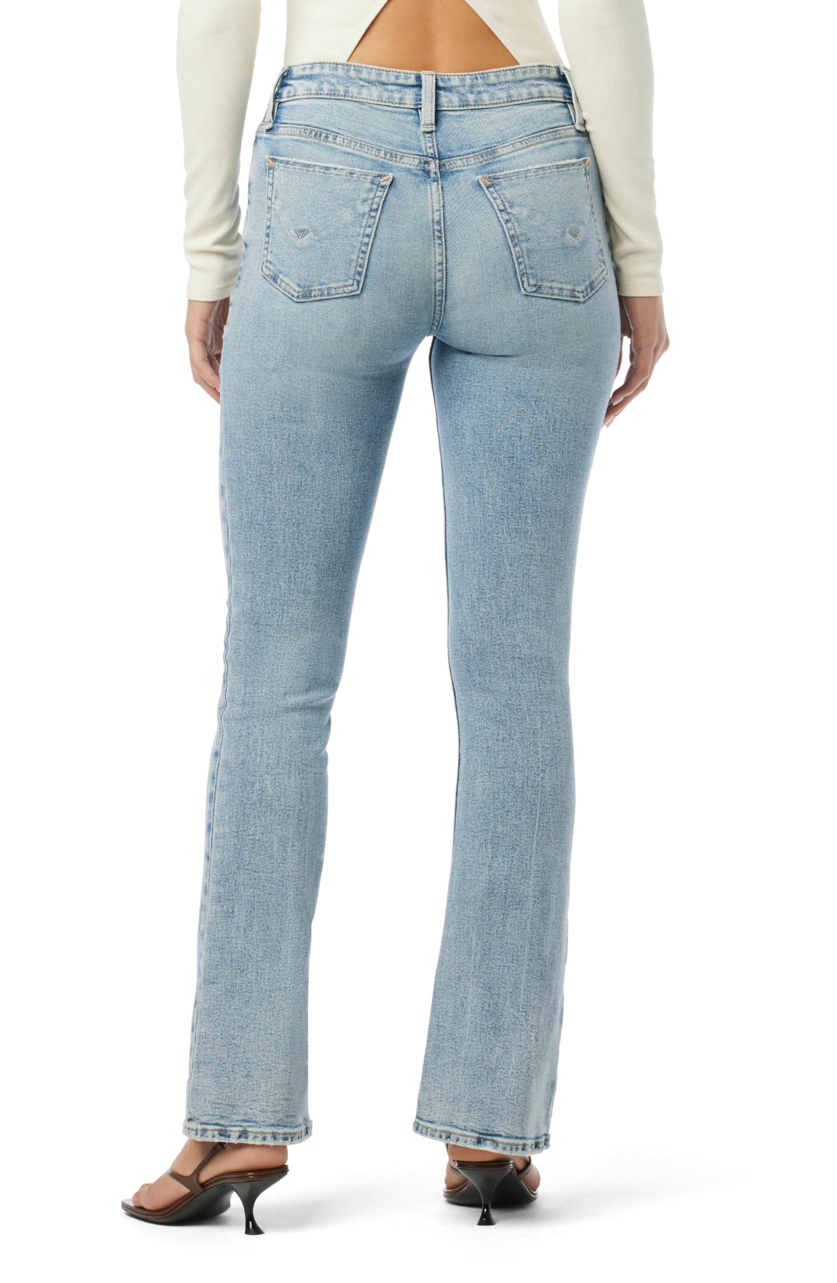 HUDSON Women's Barbara High-Rise Bootcut Jeans - Slim Fit Stretch Denim Pants for Casual Wear & Night Out