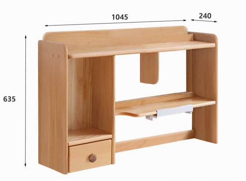 Solid Oak & Beech Wood Bookshelf - Sturdy Wooden Shelf for Home, Office & Library - Perfect for Organizing Books, Decor & Storage