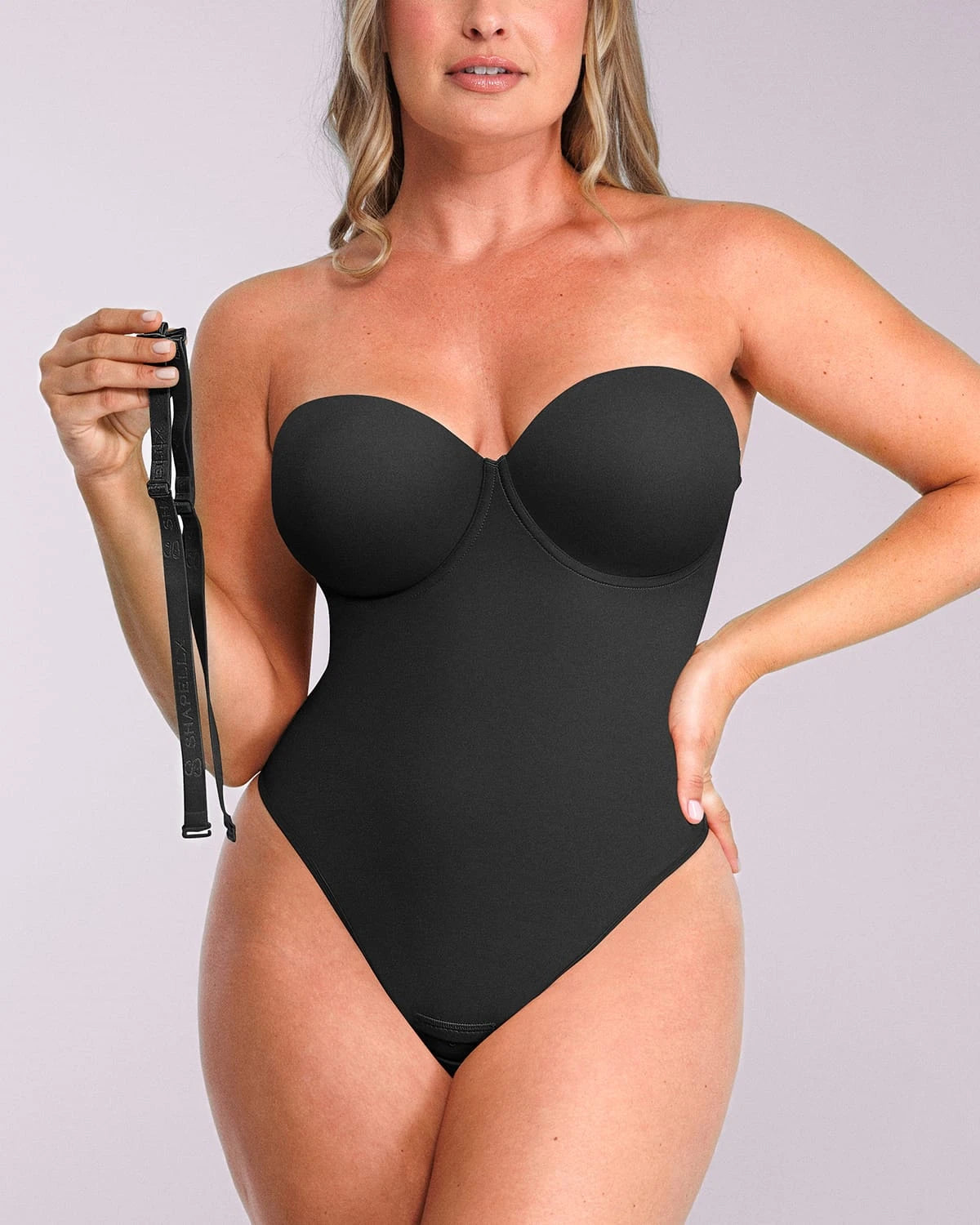Bare Essentials™ AirSlim® Strapless Thong Bodysuit - Seamless Invisible Shapewear for Women | Perfect for Wedding, Evening Dresses & Special Occasions