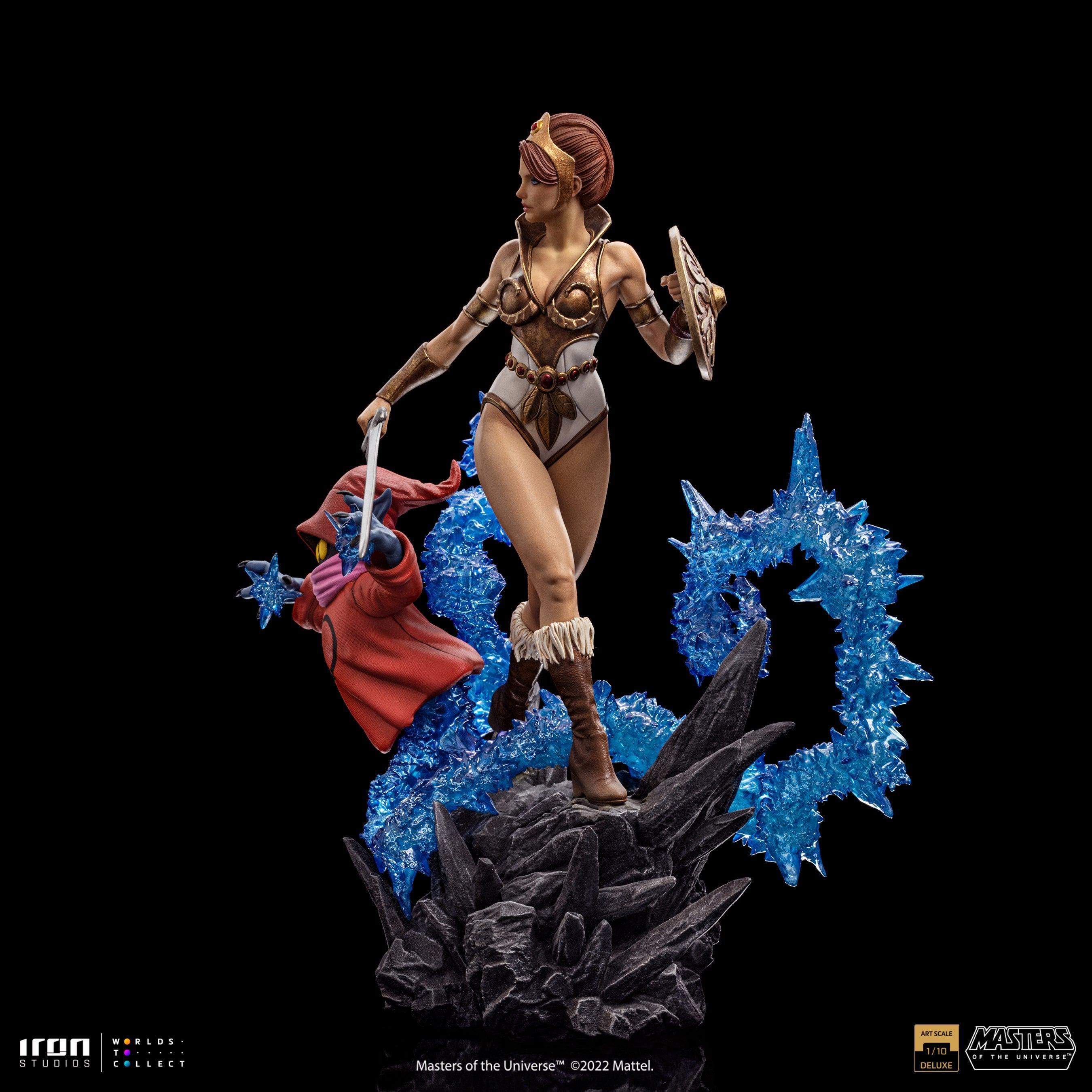 Iron Studios Masters of the Universe Teela & Orko Deluxe BDS Art Scale 1/10 Statue - Collectible Action Figure for Display & Home Decor