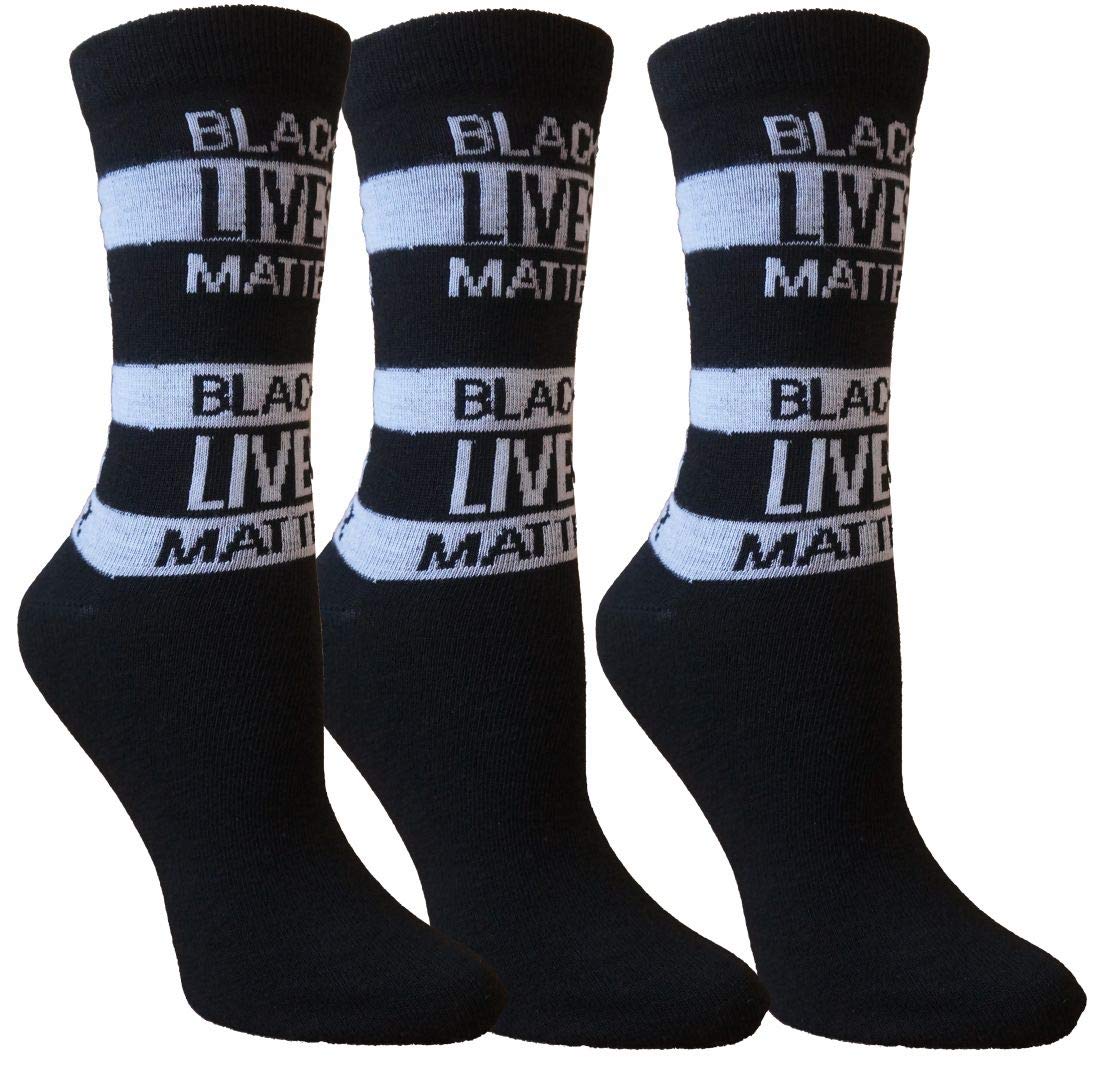 Black Lives Matter Crew Socks for Women - BLM Support Cotton Ankle Socks - Perfect for Casual Wear, Activism Events & Everyday Outfits