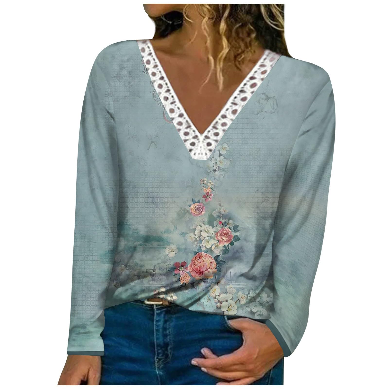 Women's White Satin Blouse & Lace Tops Multipack - Elegant Ladies Loose T-Shirts for Casual Wear, Office & Party Outfits