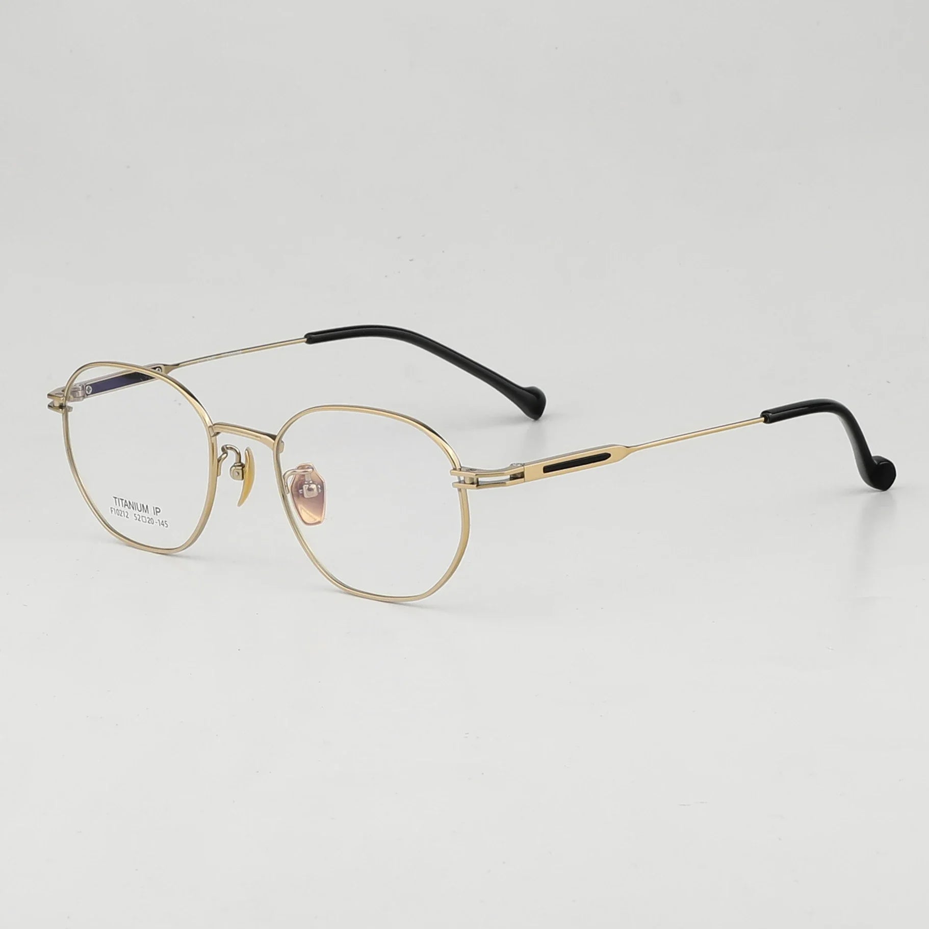 Aror Unisex Full Rim Polygon Square Titanium Eyeglasses 10212 - Lightweight Durable Frame for Men & Women - Perfect for Office, Reading & Fashion Accessories