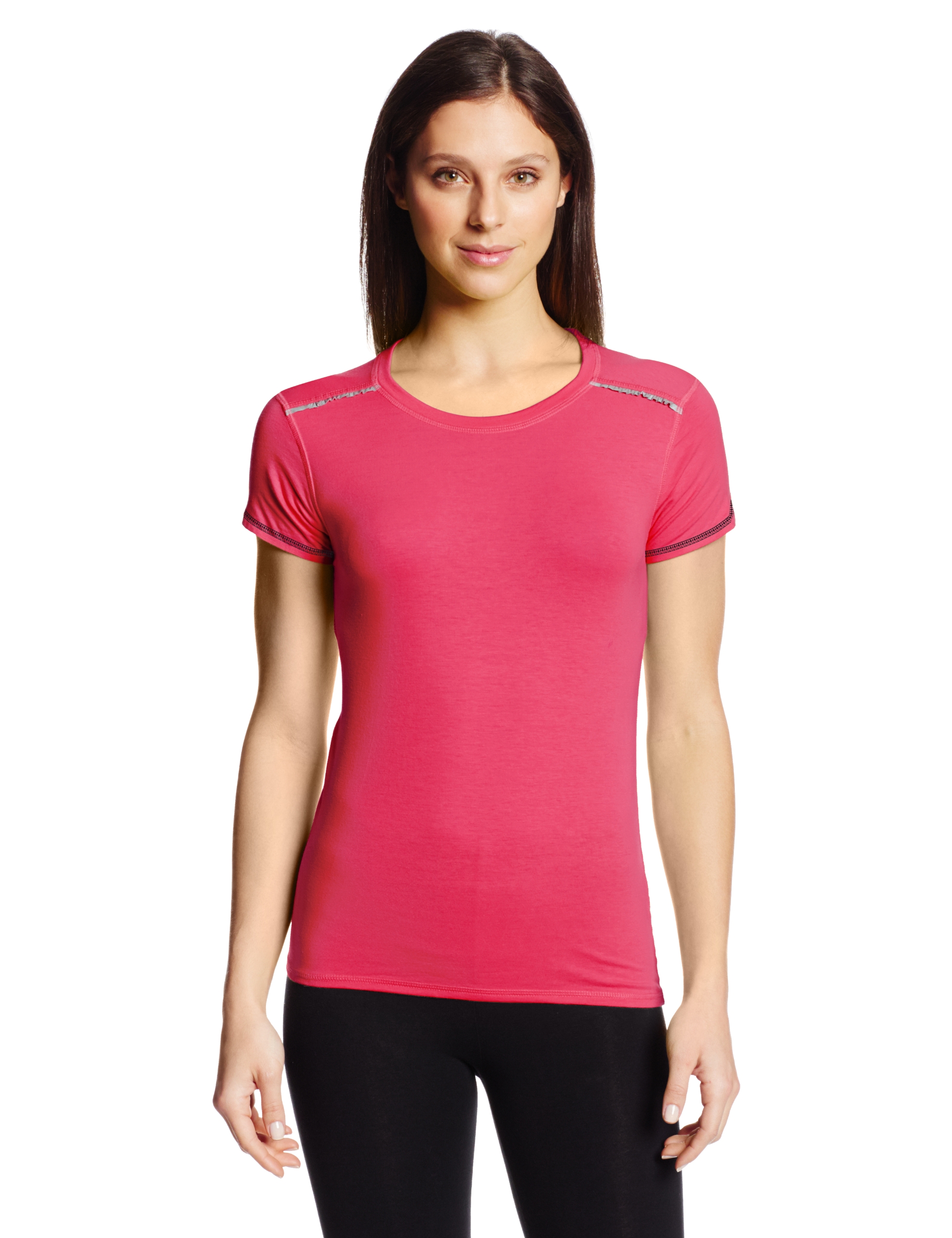 Tasc Performance Women's Petal Crew Neck Short Sleeve Tee - Moisture Wicking Running & Fitness Shirt - Perfect for Gym, Yoga & Outdoor Activities