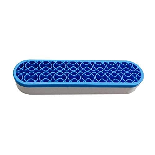 3NH® Blue Silicone Makeup Brush Holder - Waterproof Cosmetic Brush Organizer with Abs Base for Desk Storage | Perfect for Home, Salon, and Travel Beauty Essentials