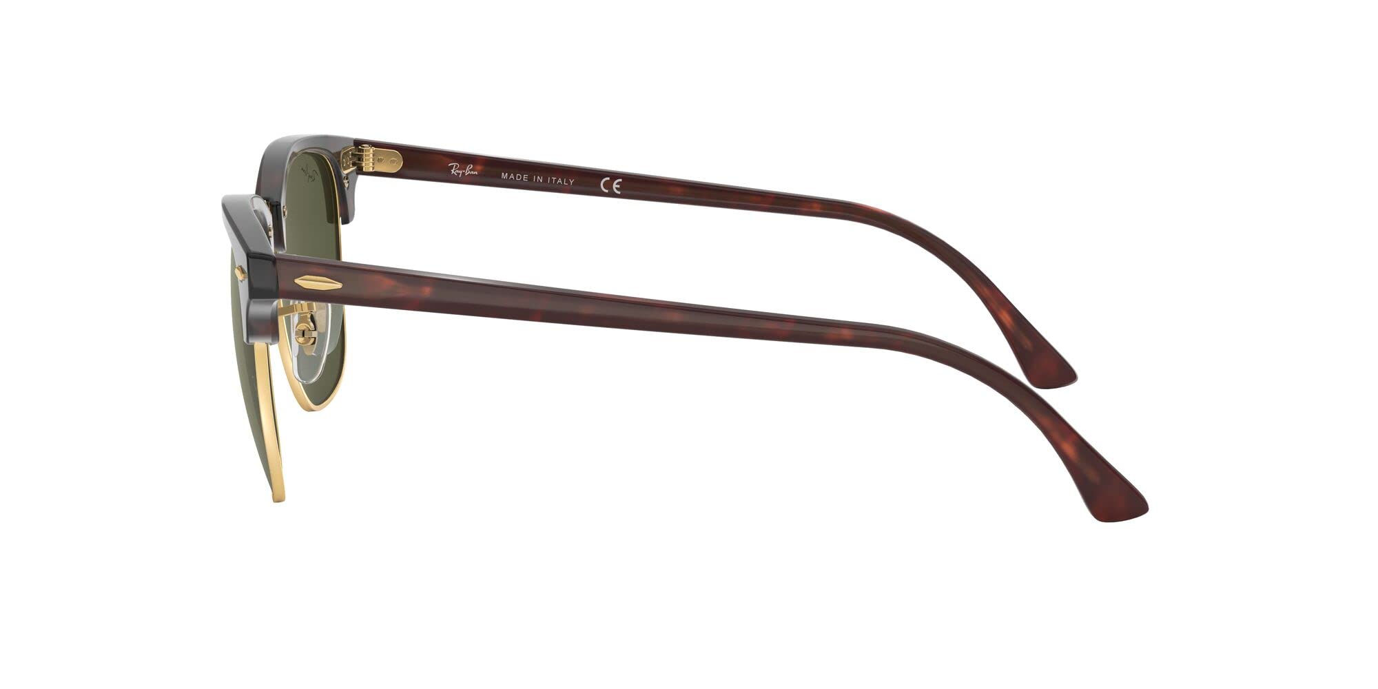 Ray-Ban RB3016 Clubmaster Square Sunglasses - Classic Retro Style, UV Protection, Lightweight & Durable for Men & Women - Perfect for Driving, Beach, and Outdoor Activities