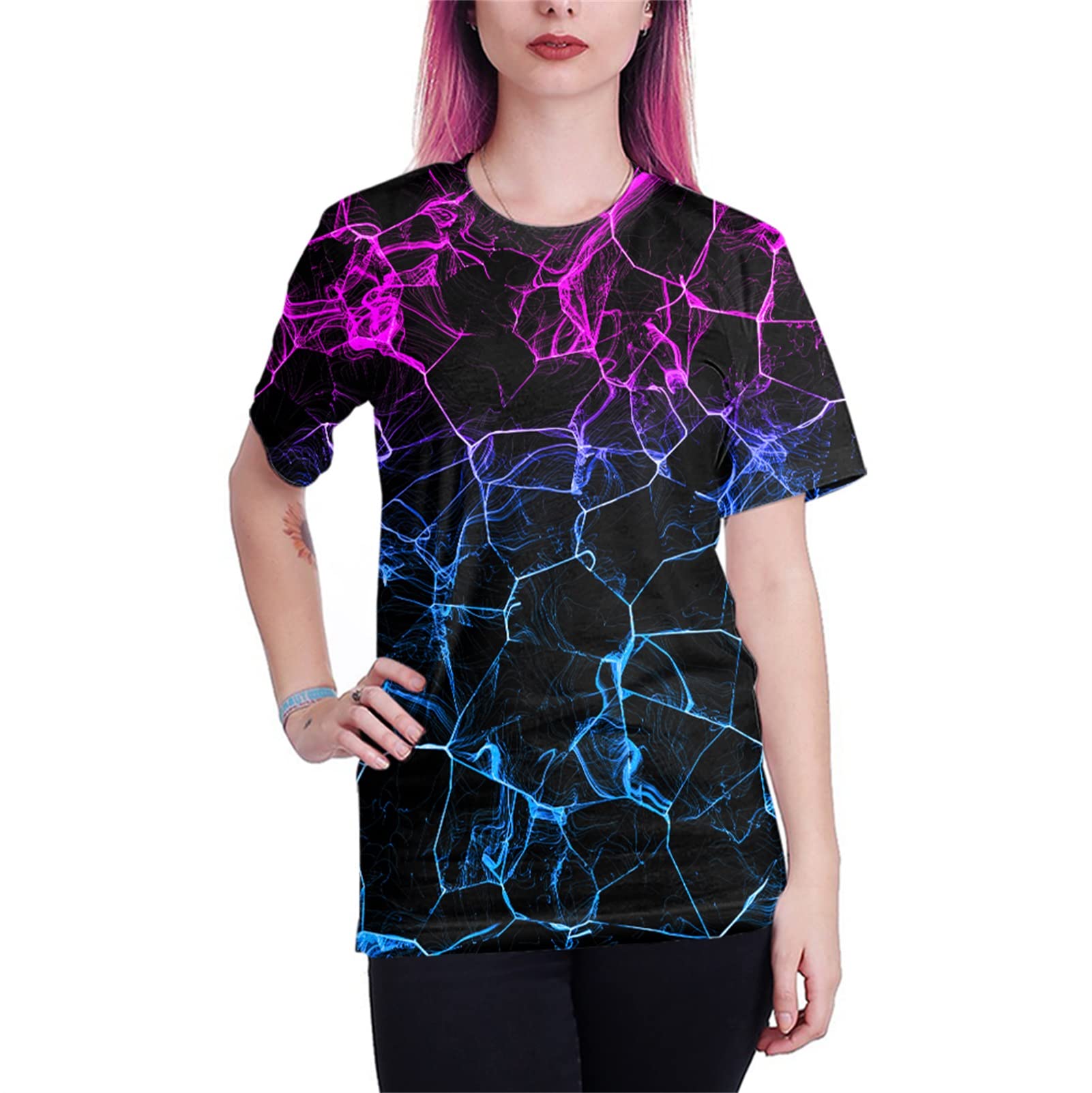 Yasswete Unisex Graphic T-Shirts | 3D Printed Short Sleeve Shirts for Men & Women | Casual Wear, Street Fashion, and Everyday Outfits