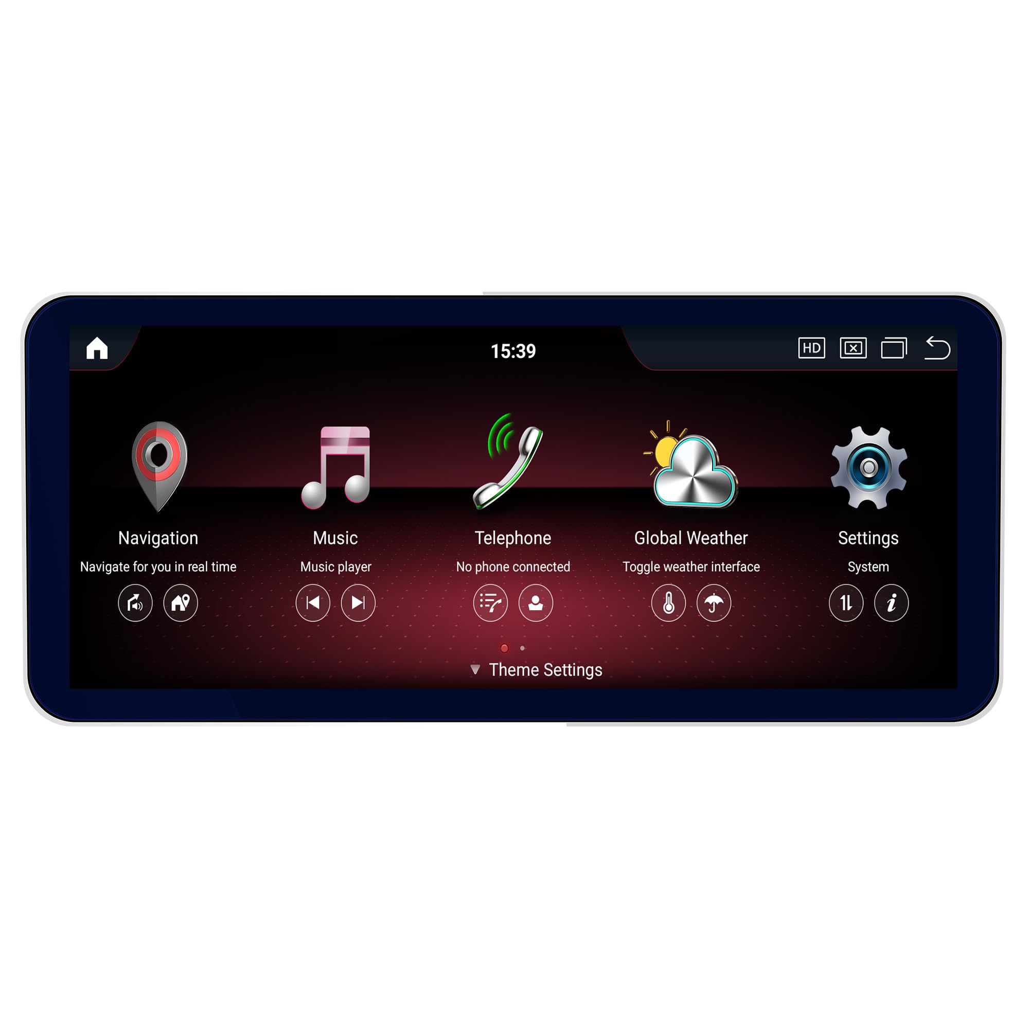 64GB Android Car Stereo with Bluetooth, AM/FM, Wireless CarPlay for Mercedes Benz A/G Class 2013-2015 | 12.3