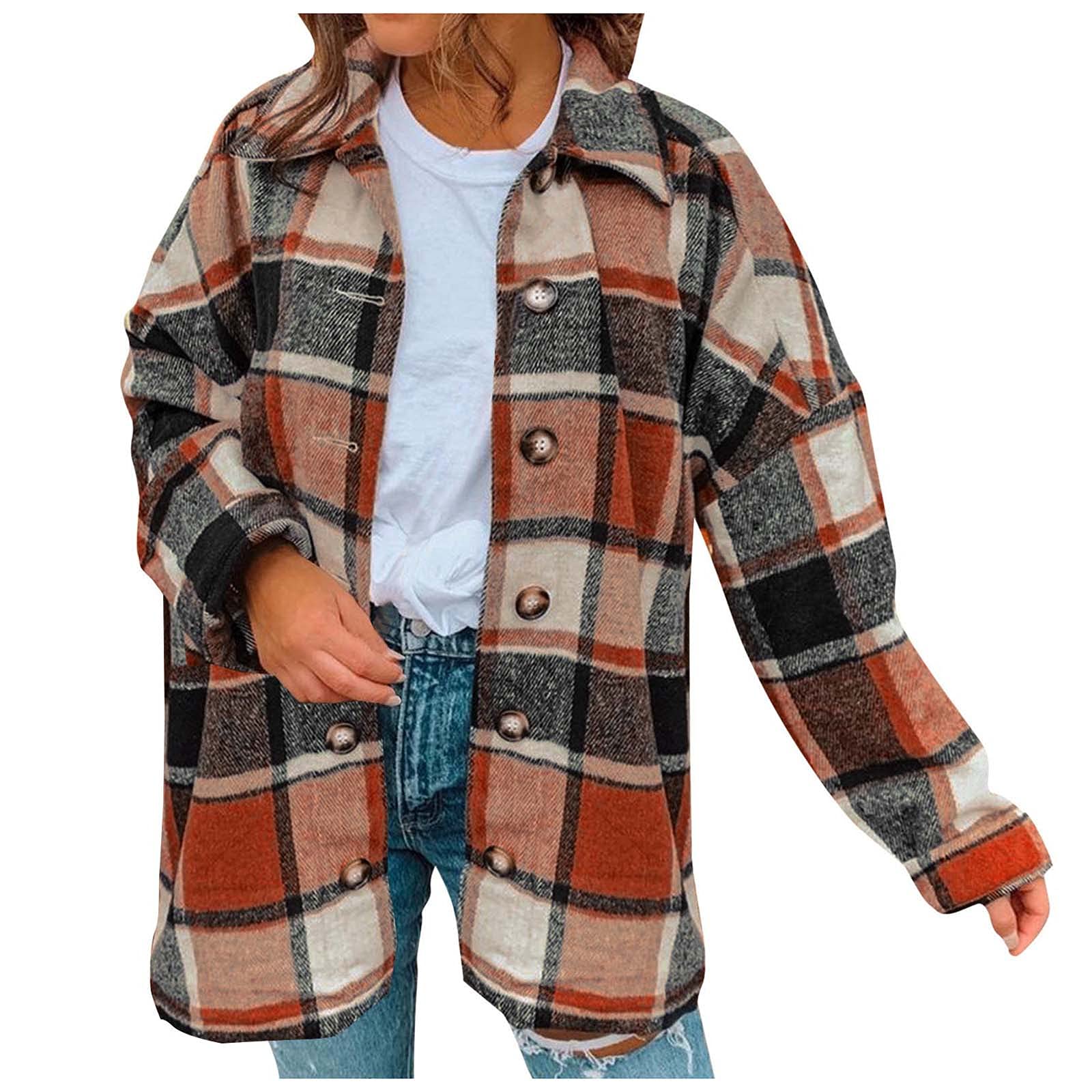 **Women's Waterproof Rain Jacket & Denim Jacket – Black Cardigan & Men's Bomber Jacket (Orange, XL) – Outdoor Hiking, Travel & Casual Wear**