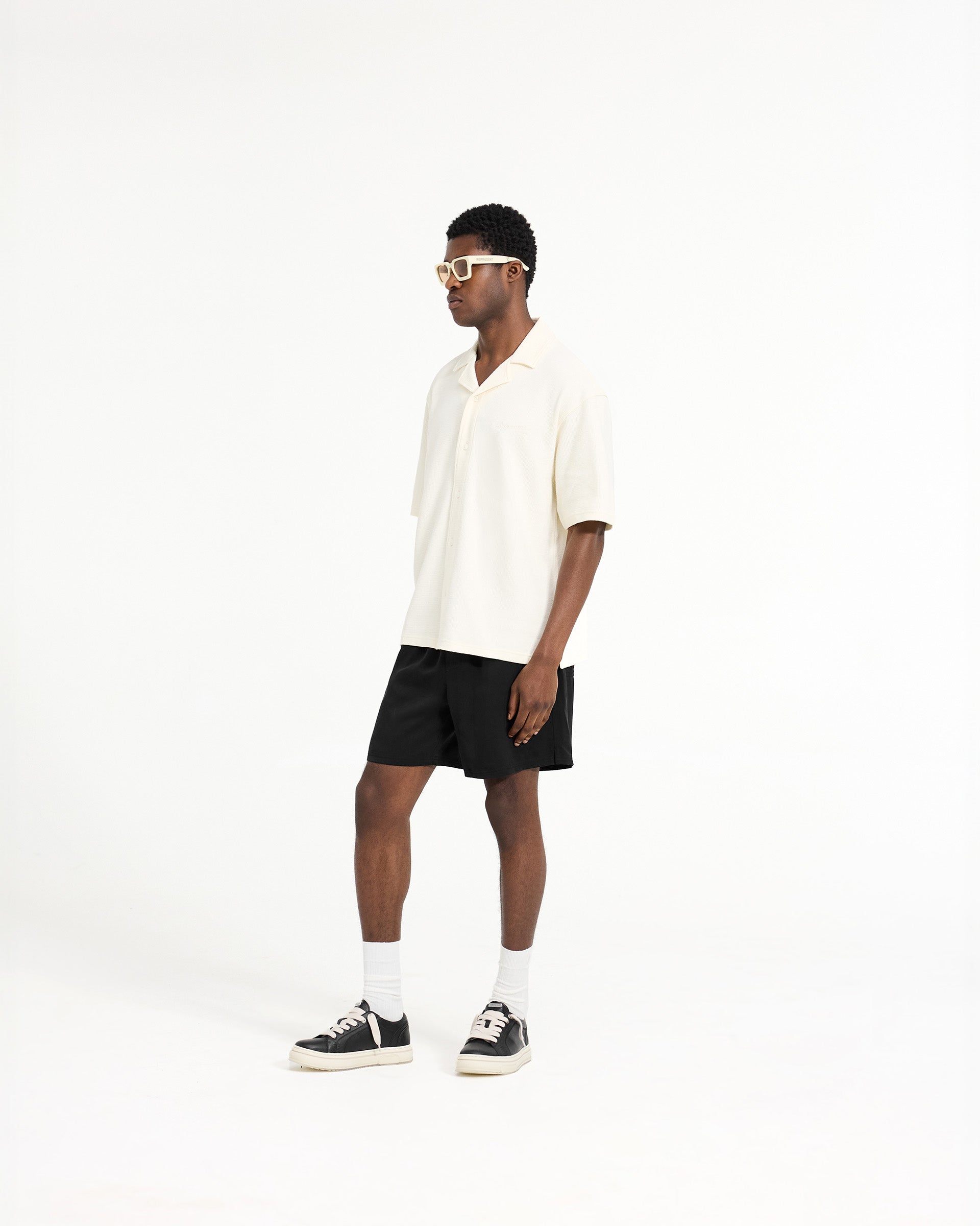 Vintage Waffle Knit Shirt - Antique White | Comfortable Cotton Blend Top for Men & Women | Perfect for Casual Wear, Layering, and Outdoor Activities