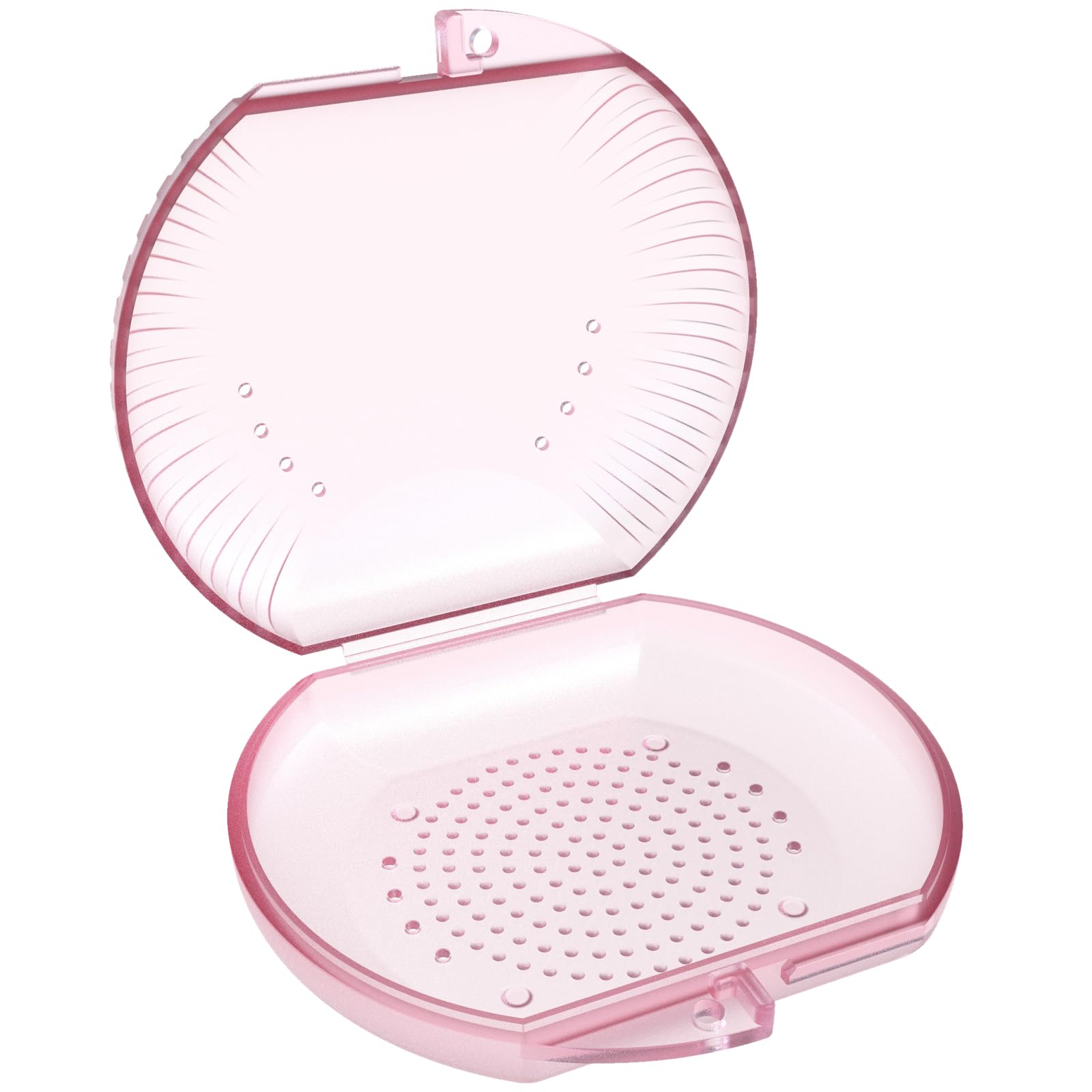 ARGOMAX Aligner Case for Invisalign & Retainers - Orthodontic Storage Box (1 Pack, Pink) - Perfect for Travel, School & Daily Use