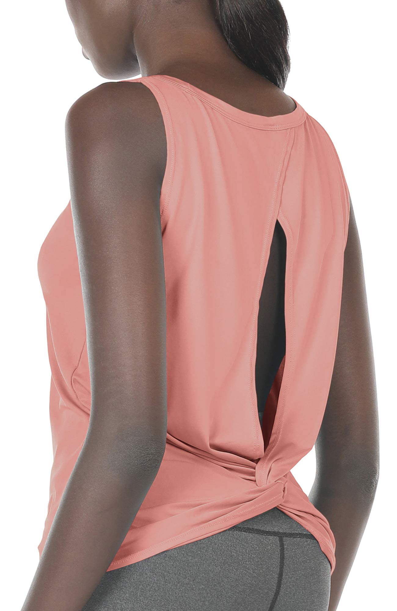 Icyzone Women's Workout Tank Tops - Breathable Open Back Athletic Shirts for Yoga, Running & Gym | Perfect for Fitness, Training & Active Lifestyle