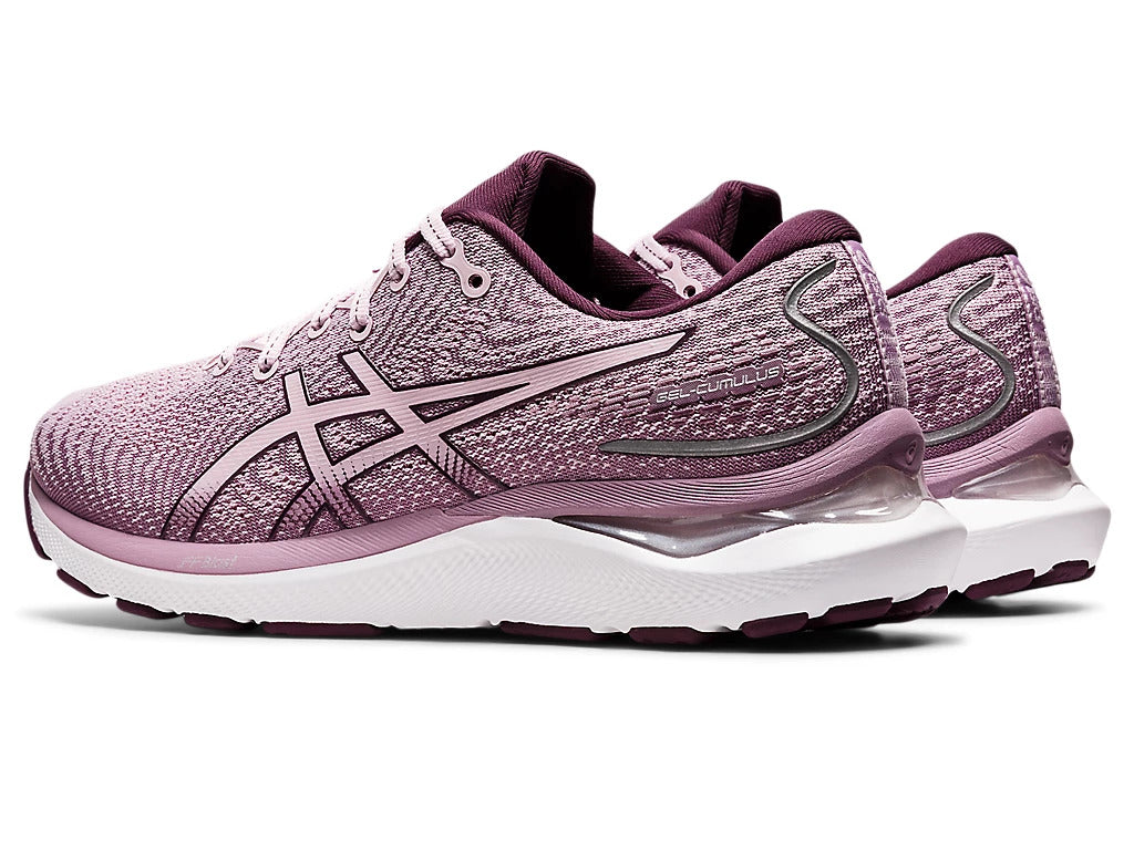 ASICS Women's GEL-CUMULUS 24 Running Shoes - Barely Rose/Deep Plum - Lightweight Cushioned Sneakers for Women, Road Running, Jogging & Gym Workouts