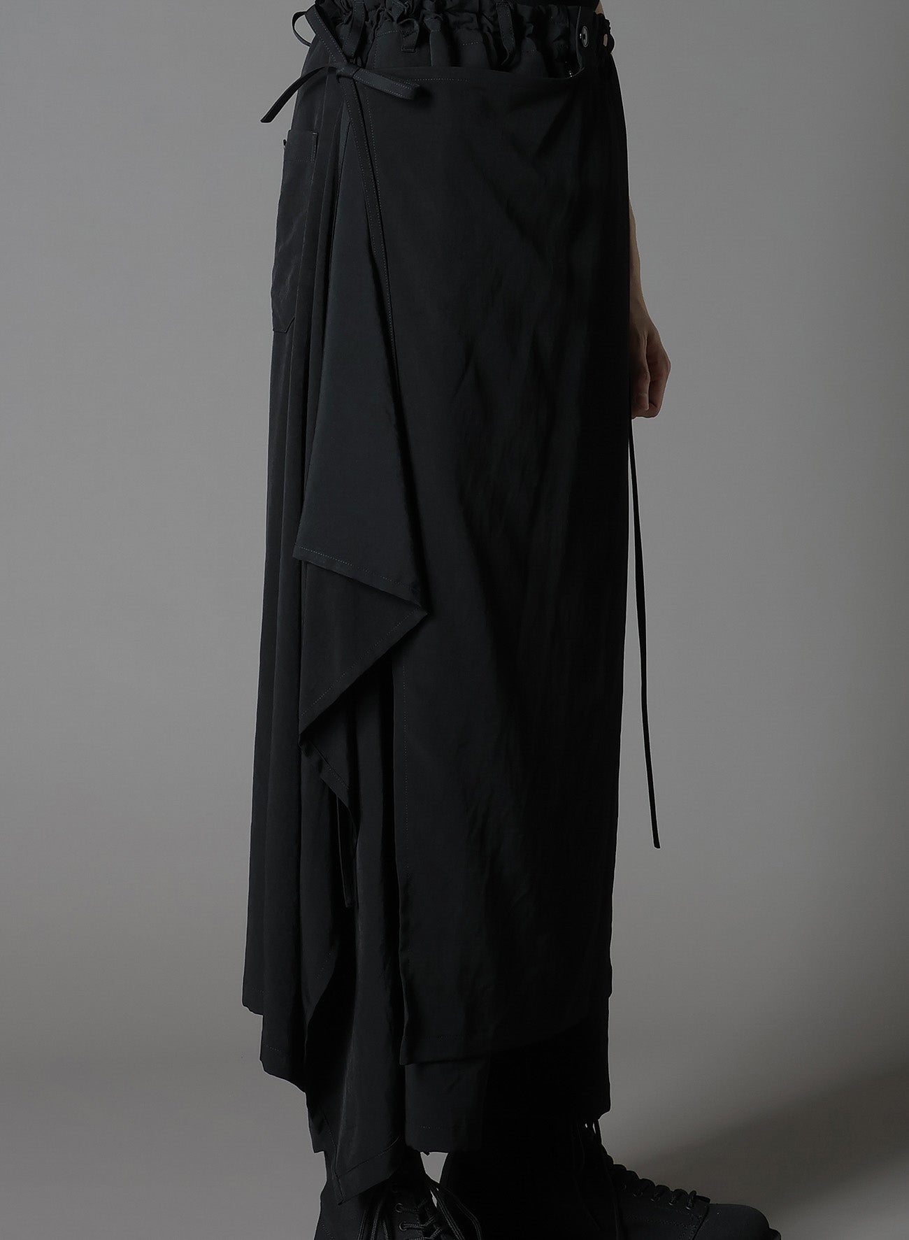 Crepe de Chine Bound Skirt Pants for Women - Elegant High Waist Flowy Palazzo Trousers - Perfect for Office, Party & Casual Wear