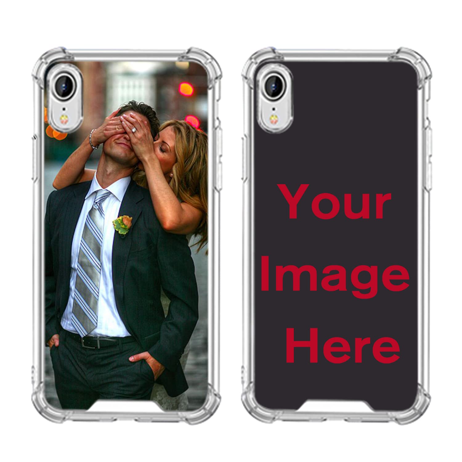 Custom Personalized Clear iPhone XR Case - Slim Soft Shockproof Protective Phone Cover with Custom Picture Printing | Perfect for Everyday Use, Gifts & Special Occasions