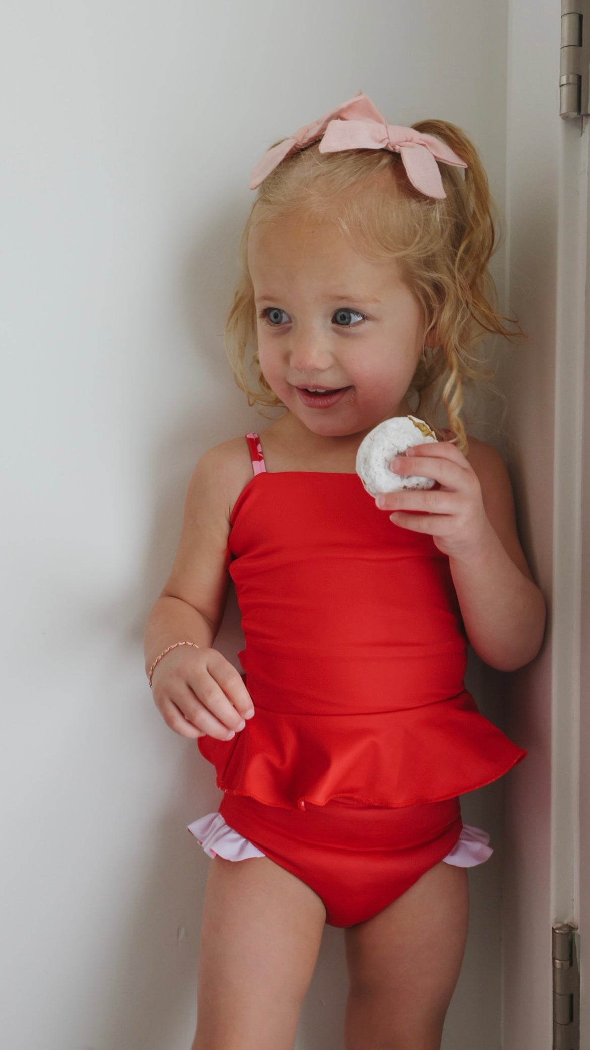 Baby Gabi Reversible Tankini Swimsuit for Girls - 2-in-1 Cute Bathing Suit with Adjustable Straps - Perfect for Pool, Beach & Summer Water Activities - $28