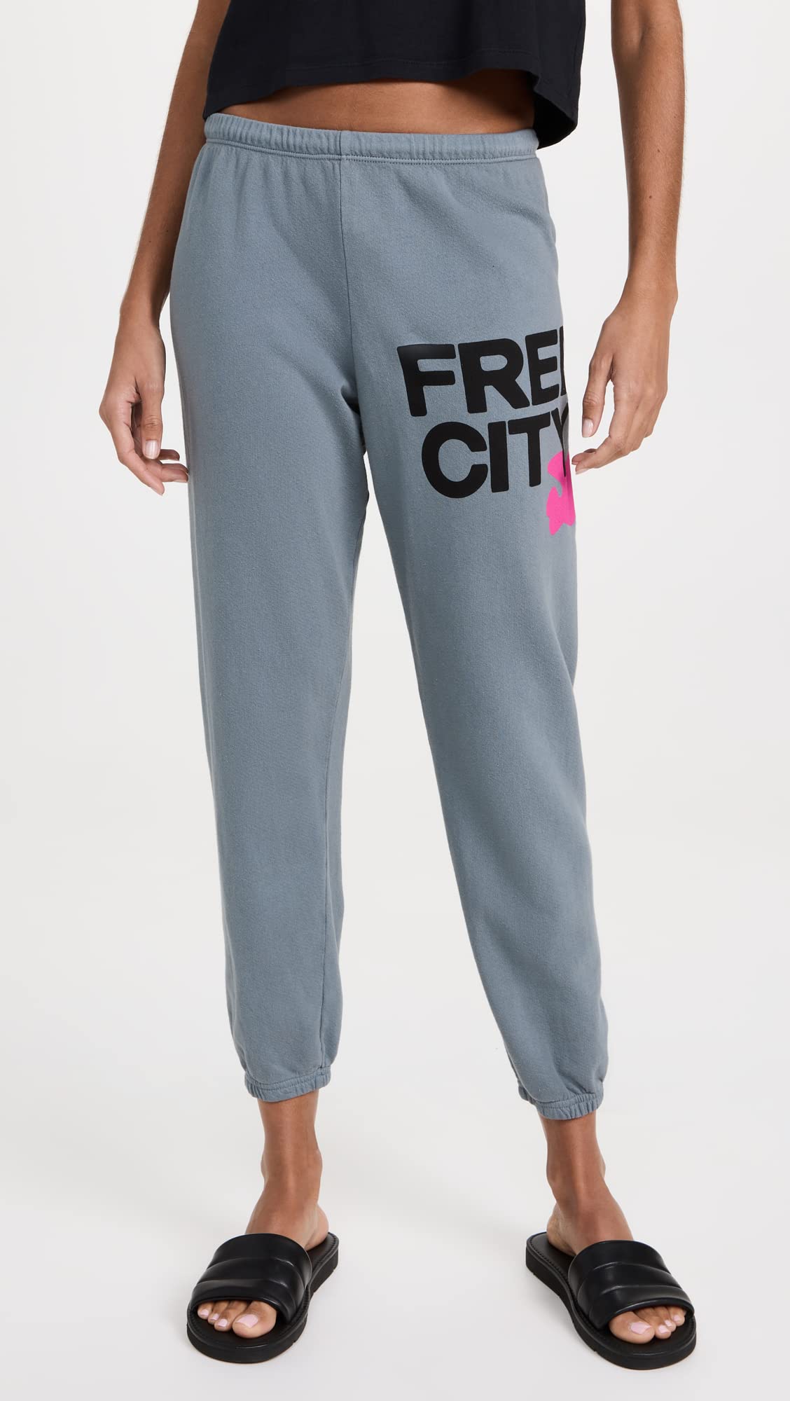 FREECITY Women's High-Waisted Jogger Sweatpants - Soft Lounge Pants for Yoga, Running & Casual Wear - Plus Size Comfortable Athletic Pants