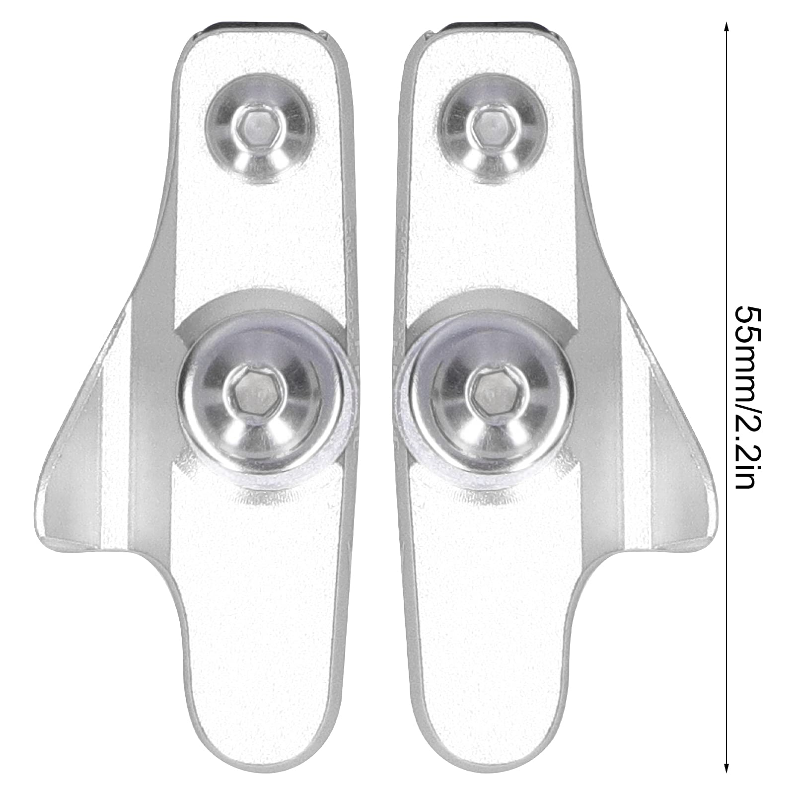 Premium Bike C-Brake Pads - Durable Rubber & Aluminum Brake Blocks for Enhanced Safety (Silver) | Ideal for Mountain Bikes, Road Bikes & Cycling Enthusiasts