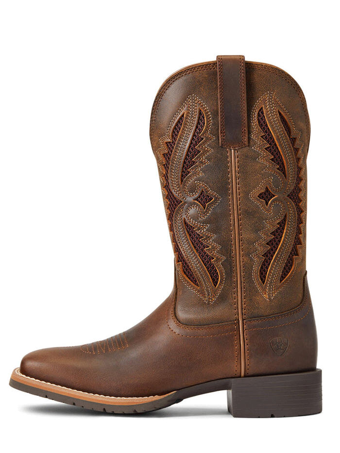 Ariat Women's Hybrid Rancher VentTek 360° Western Boots - Distressed Tan - Comfortable Cowgirl Boots for Riding, Work & Outdoor Activities
