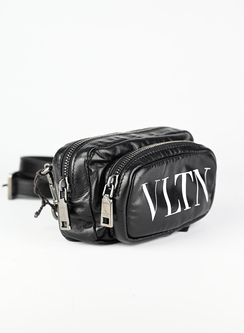 Valentino Black VLTN Crossbody Bag for Women | Luxury Leather Shoulder Purse | Perfect for Parties, Dates & Evening Events