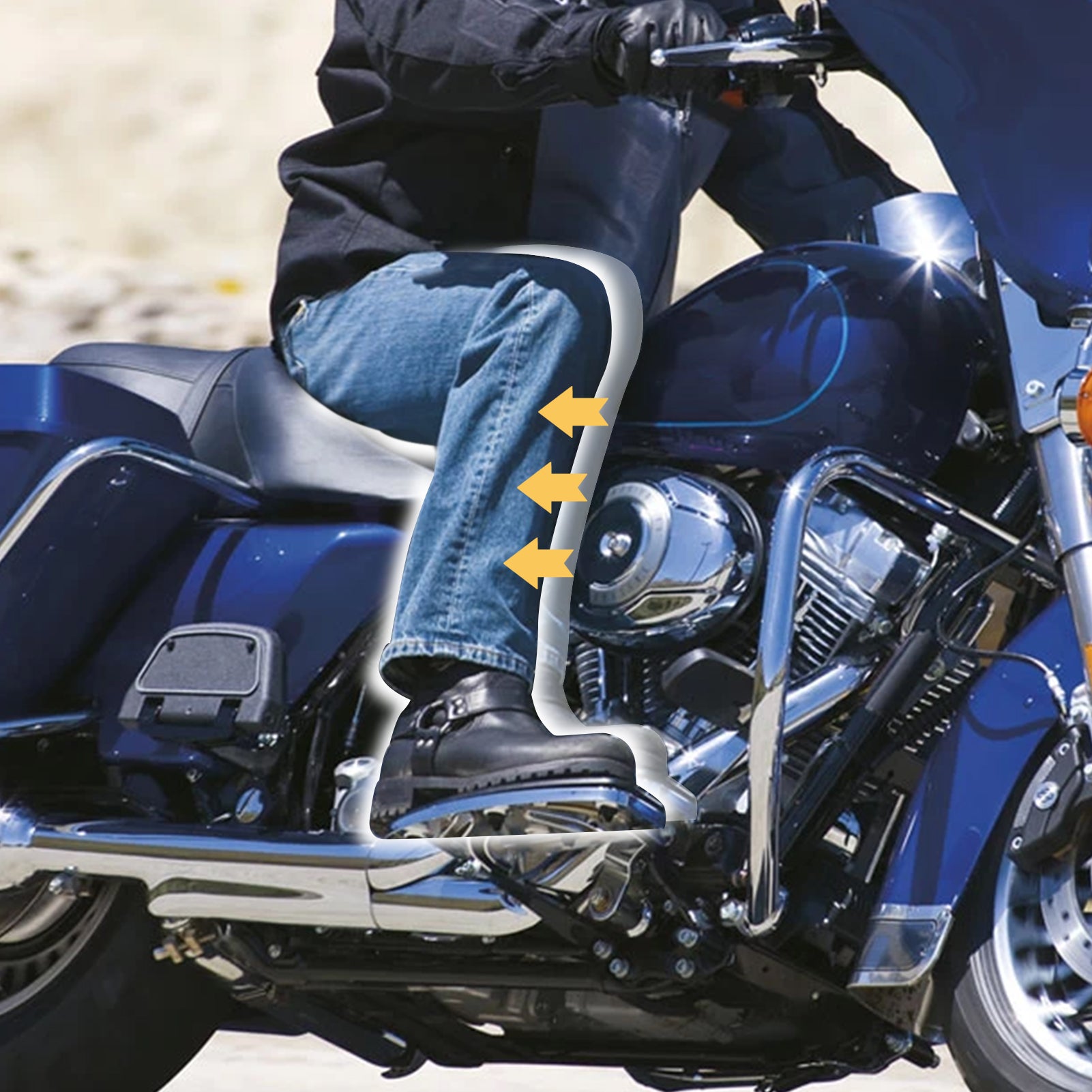 1997-2016 Harley Electra Glide Road King & Road Glide Steel Driver Floorboard Relocation Brackets - Upgrade for Comfort & Custom Fit - Perfect for Long Rides & Touring