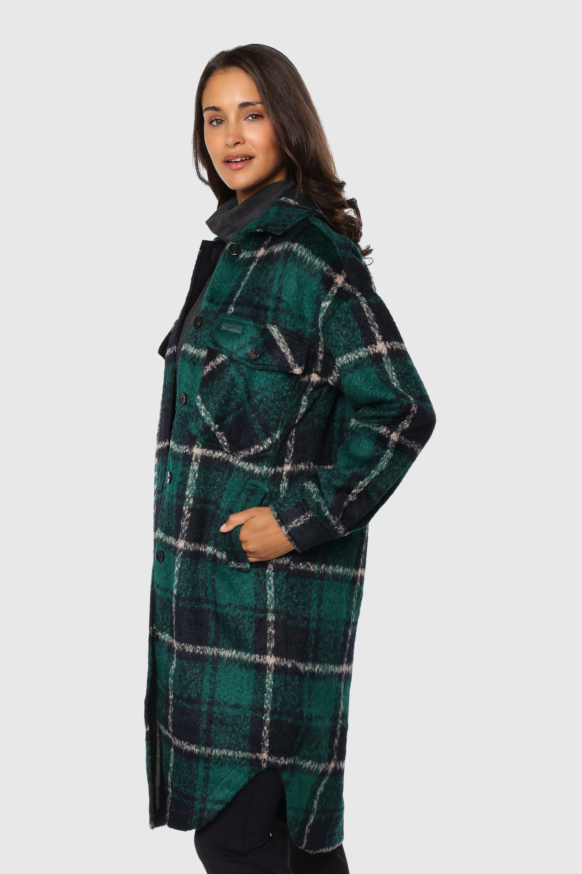 Stylish Long Shacket Coat for Women - Trendy Oversized Button-Up Jacket for Fall & Winter | Perfect for Layering, Casual Outfits & Outdoor Adventures