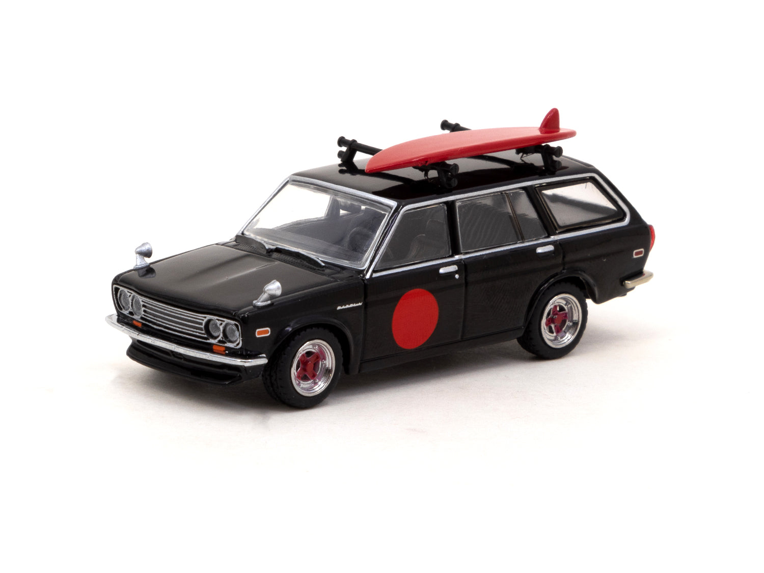 Tarmac Works 1/64 Scale Datsun Bluebird 510 Wagon Diecast Model Car - Black MIJO Special Edition - GLOBAL64 Collection - Perfect for Collectors & Display