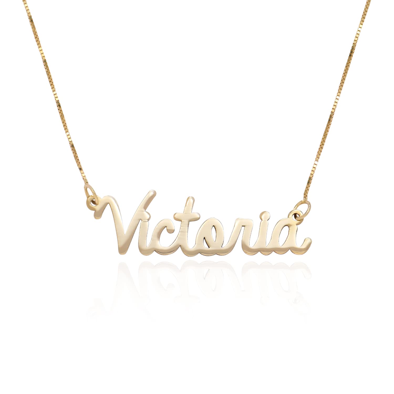 Personalized Name Necklace for Women - Custom Engraved Name Jewelry Gift for Mom, Mother's Day, Birthday - Elegant Nameplate Pendant for Everyday Wear & Special Occasions