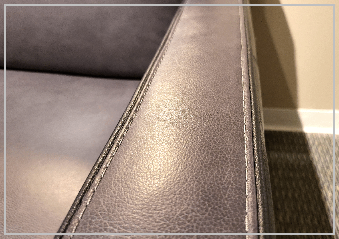 Kathy Ireland Wigan Luxury Gray Italian Leather Queen Sleeper Sofa Bed - Convertible Sleeper Sofa for Living Room, Guest Room & Small Spaces