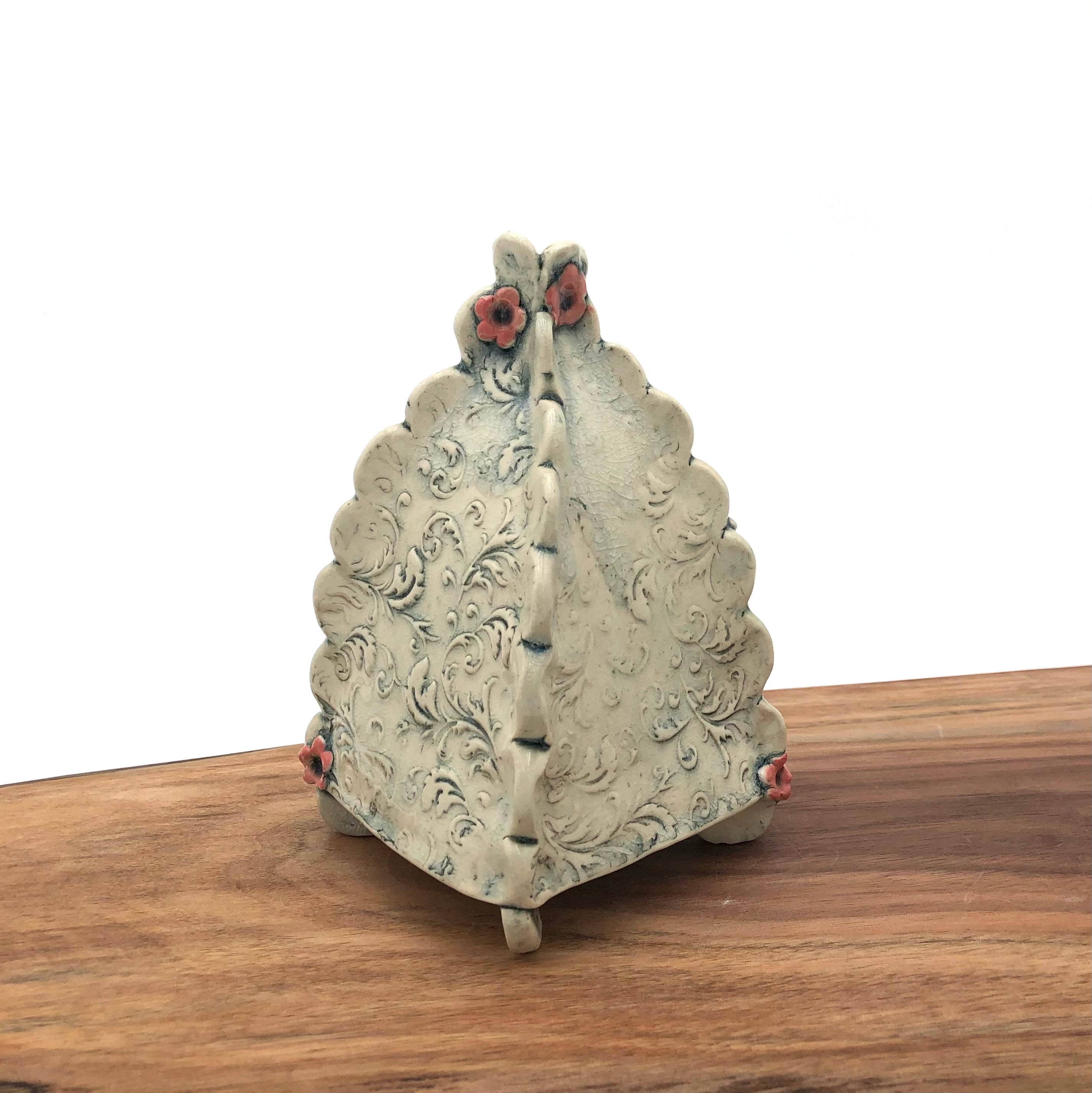Susan Speck Ceramic Bud Vase - Slim Minimalist Design for Small Flowers | Perfect for Home Decor, Wedding Centerpieces & Tabletop Arrangements