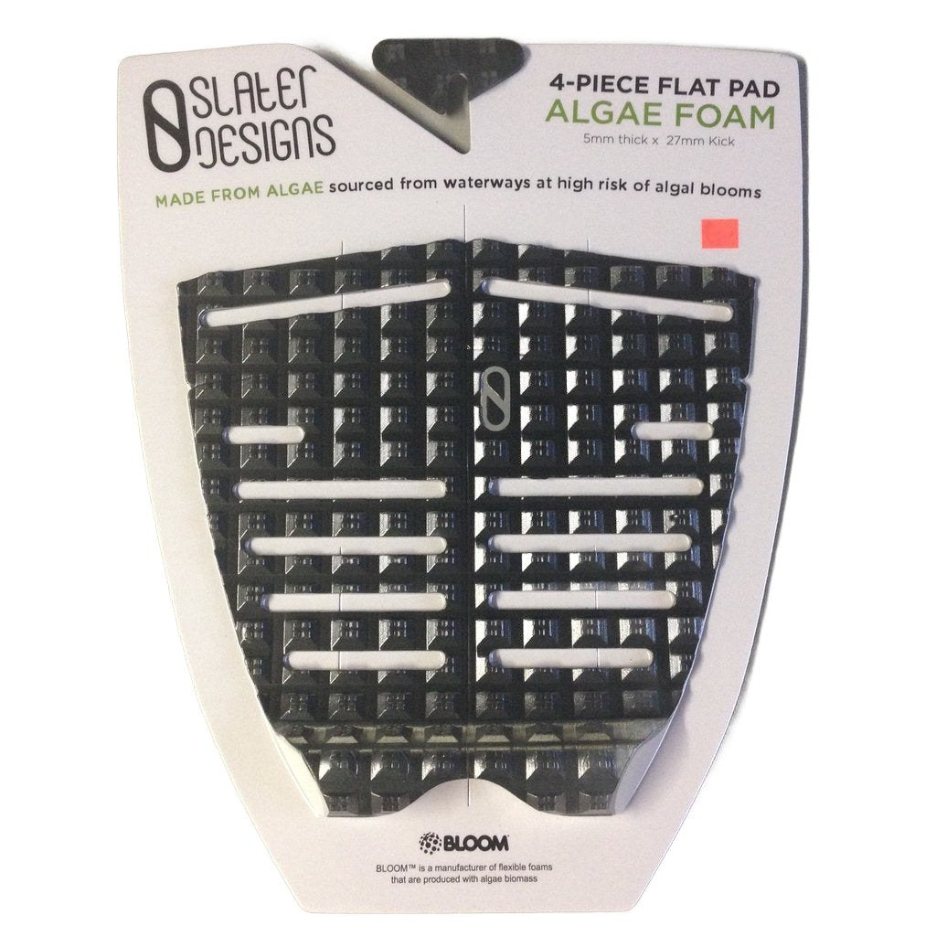 Slater Designs 4-Piece Deck Pads - Flat Black Traction Pads for Surfboards, Skateboards & Longboards | Non-Slip Grip for Enhanced Performance & Safety