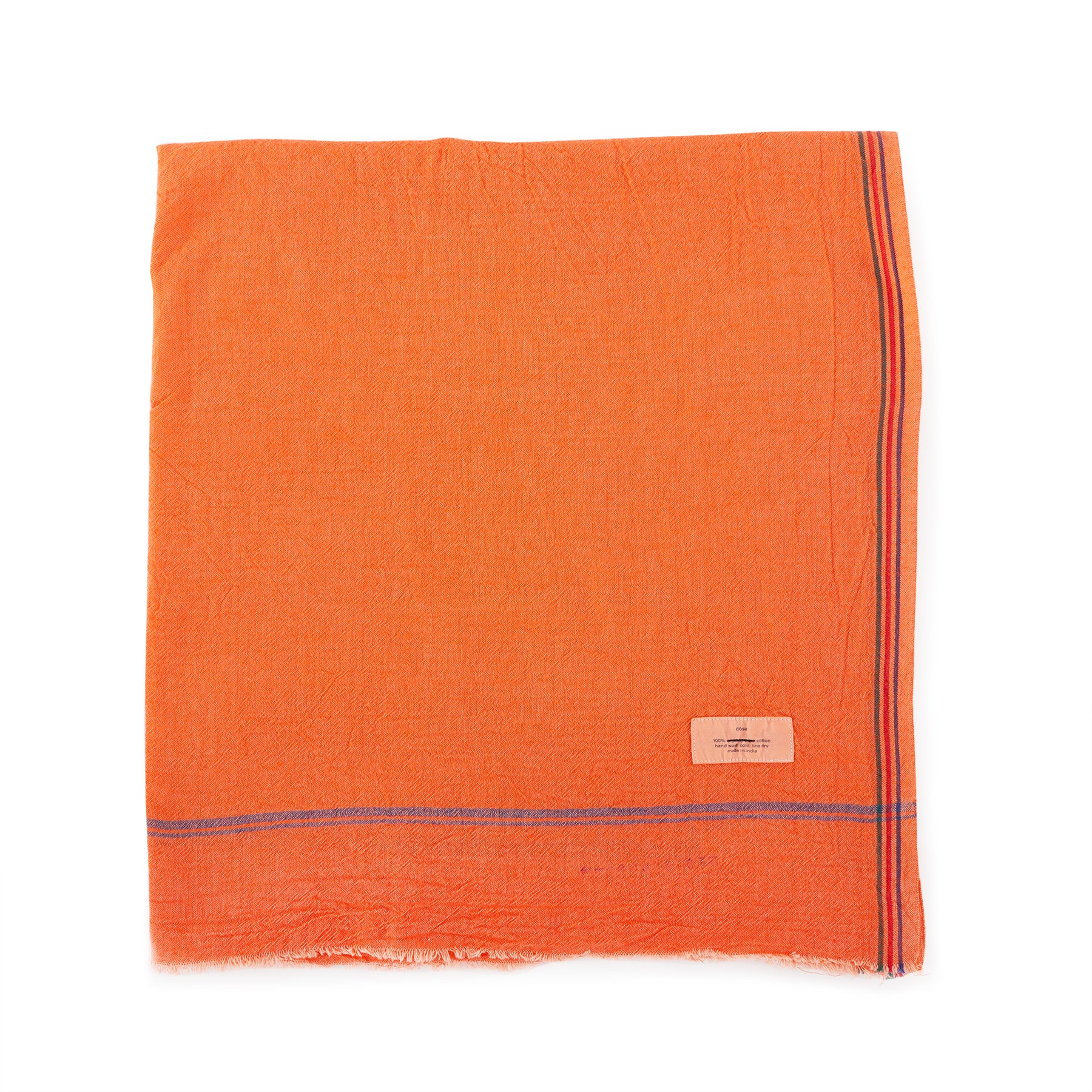 Premium Orange Sadhu Towel - Soft & Absorbent Yoga Meditation Towel for Home, Gym & Travel - Eco-Friendly & Quick-Drying