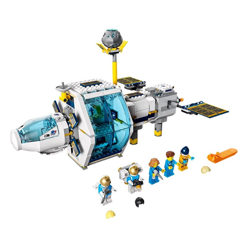 514 Pcs Lunar Space Station Building Blocks - STEM Educational Toy for Kids, Space Exploration Playset - Perfect for Birthday Gifts & Classroom Learning Activities