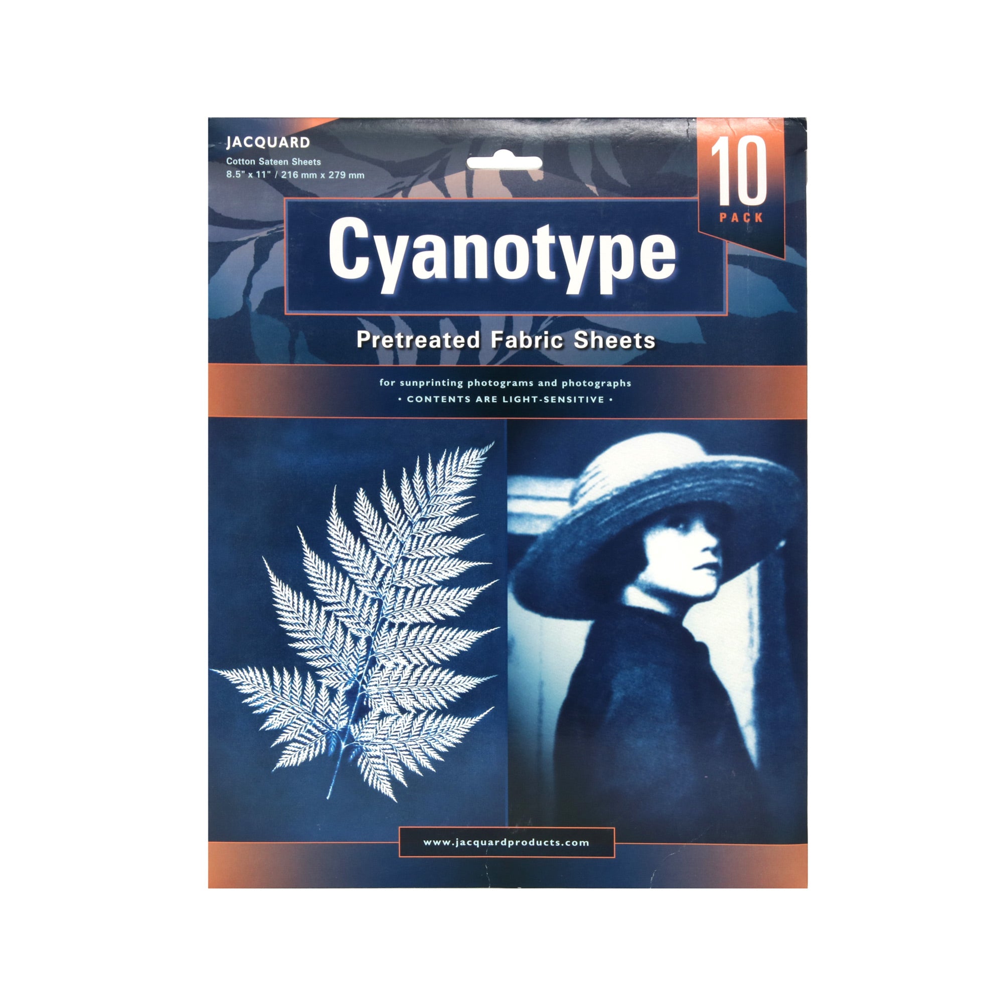 10 Pack Cyanotype Pretreated Fabric Sheets for Sun Printing - DIY Art Projects, Blueprint Crafts, and Photography Backdrops