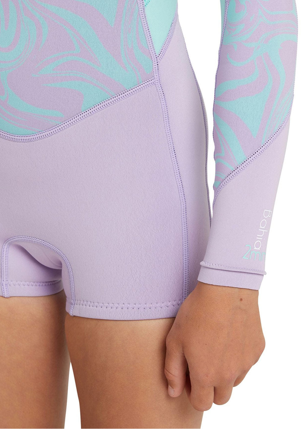 O'Neill Girls Bahia 2mm Back Zip Long Sleeve Spring Wetsuit for Surfing, Swimming & Water Sports | Youth Neoprene Mid Spring Suit