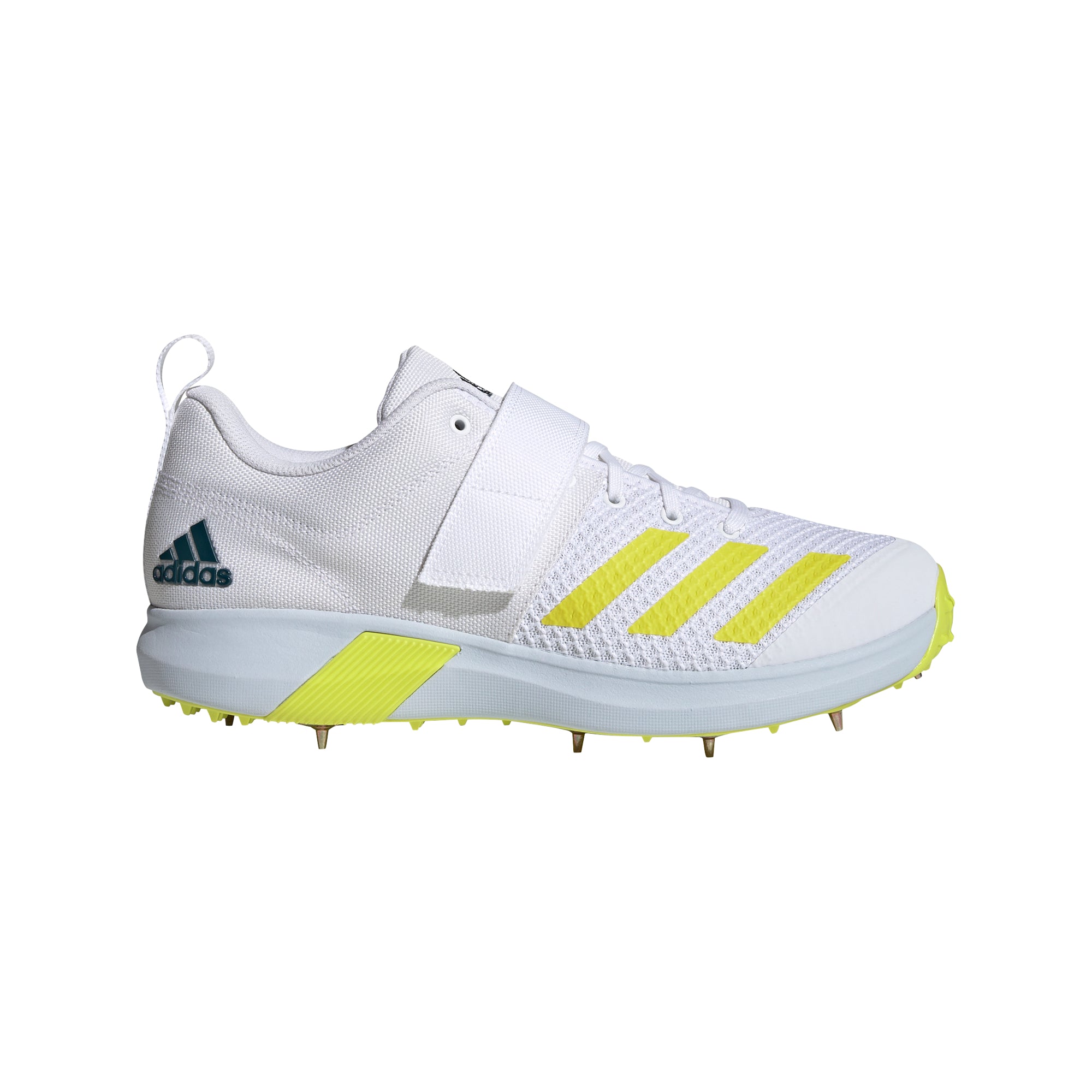 Adidas Adipower Vector Cricket Shoes - White & Yellow | Lightweight & Durable for Professional Matches & Training