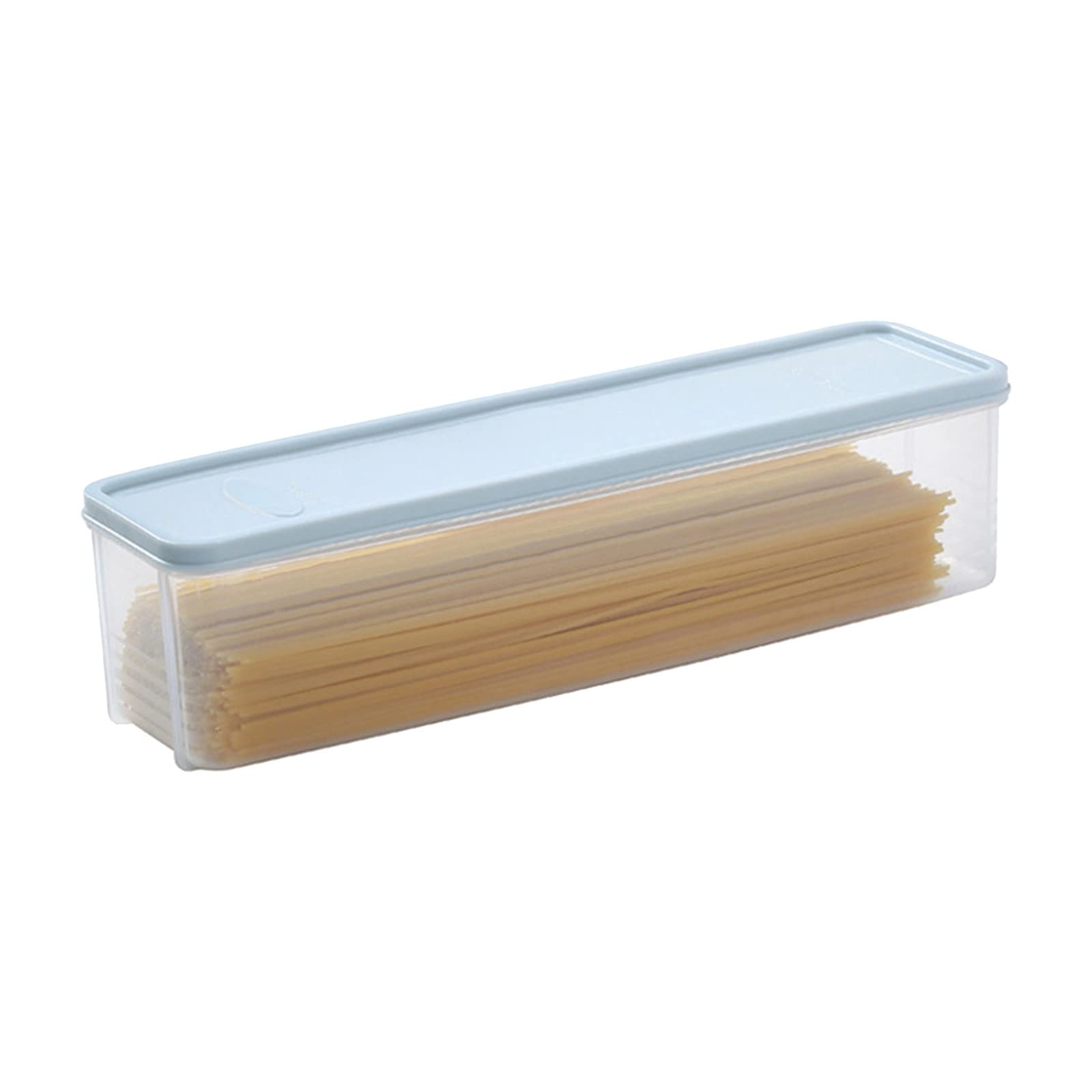 Plastic Pasta Storage Container with Lid - Airtight Noodle & Vermicelli Organizer for Pantry, Refrigerator & Kitchen - Perfect for Dry Goods, Grains & Food Preservation