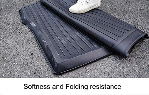 Premium Black Rubber Car Floor Mats for Skoda Kodiaq 5-Seater (2017-2019) - Heavy Duty Trunk Liner, Cargo Tray & All-Weather Protection - Perfect for Road Trips, Camping & Family Adventures