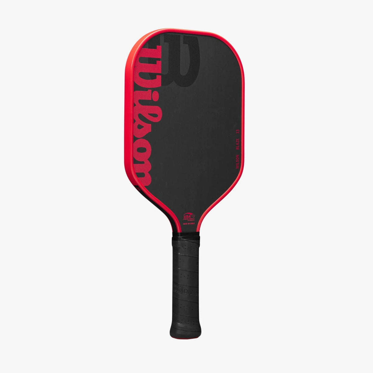 Wilson Blaze 13 Pickleball Paddle - Premium Carbon Fiber Face with Cushion Grip (Black/Red) - Perfect for Competitive Play & Recreational Games