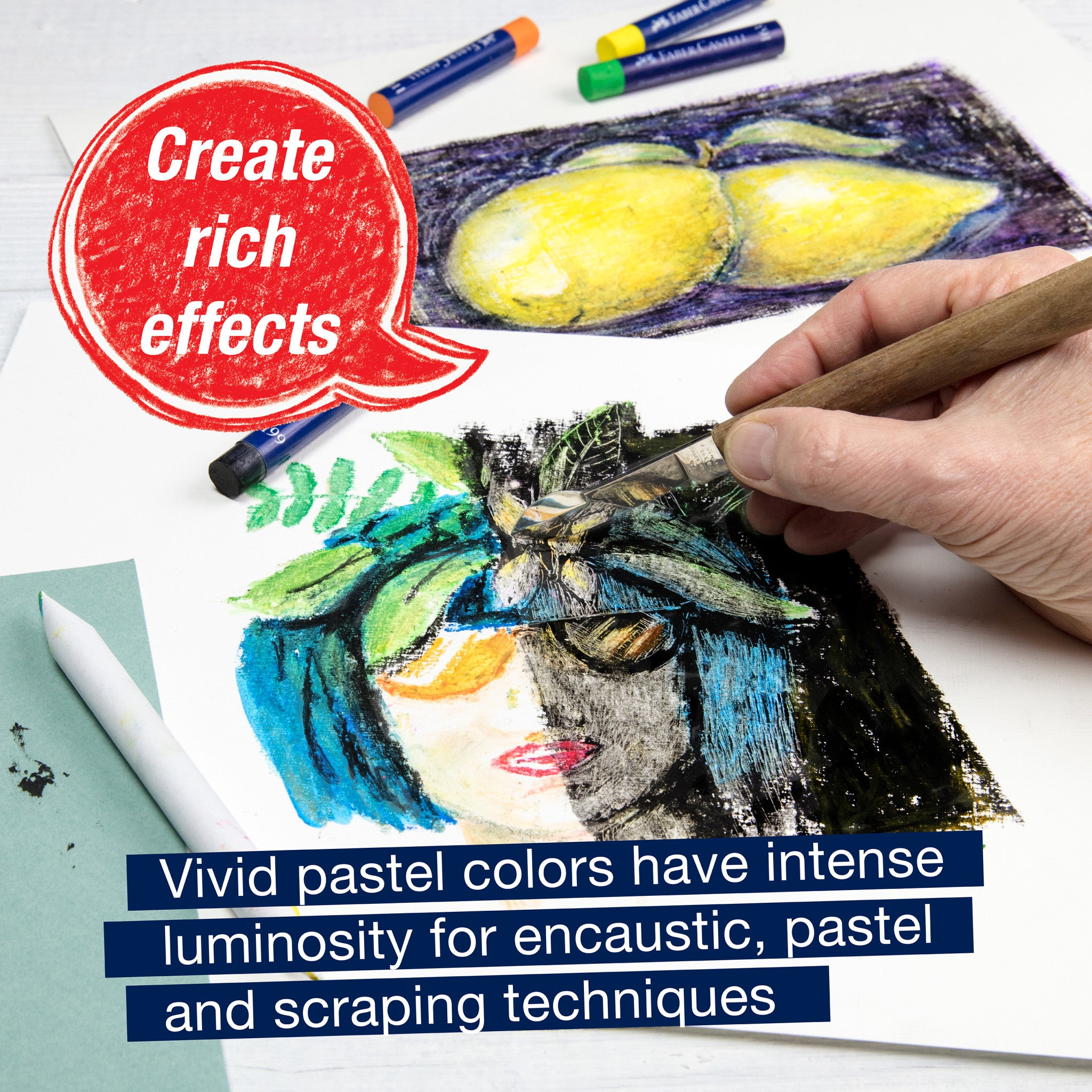 12 Vibrant Oil Pastels Set - Non-Toxic & Blendable Art Supplies for Drawing, Sketching & Coloring - Perfect for Artists, Students & DIY Craft Projects