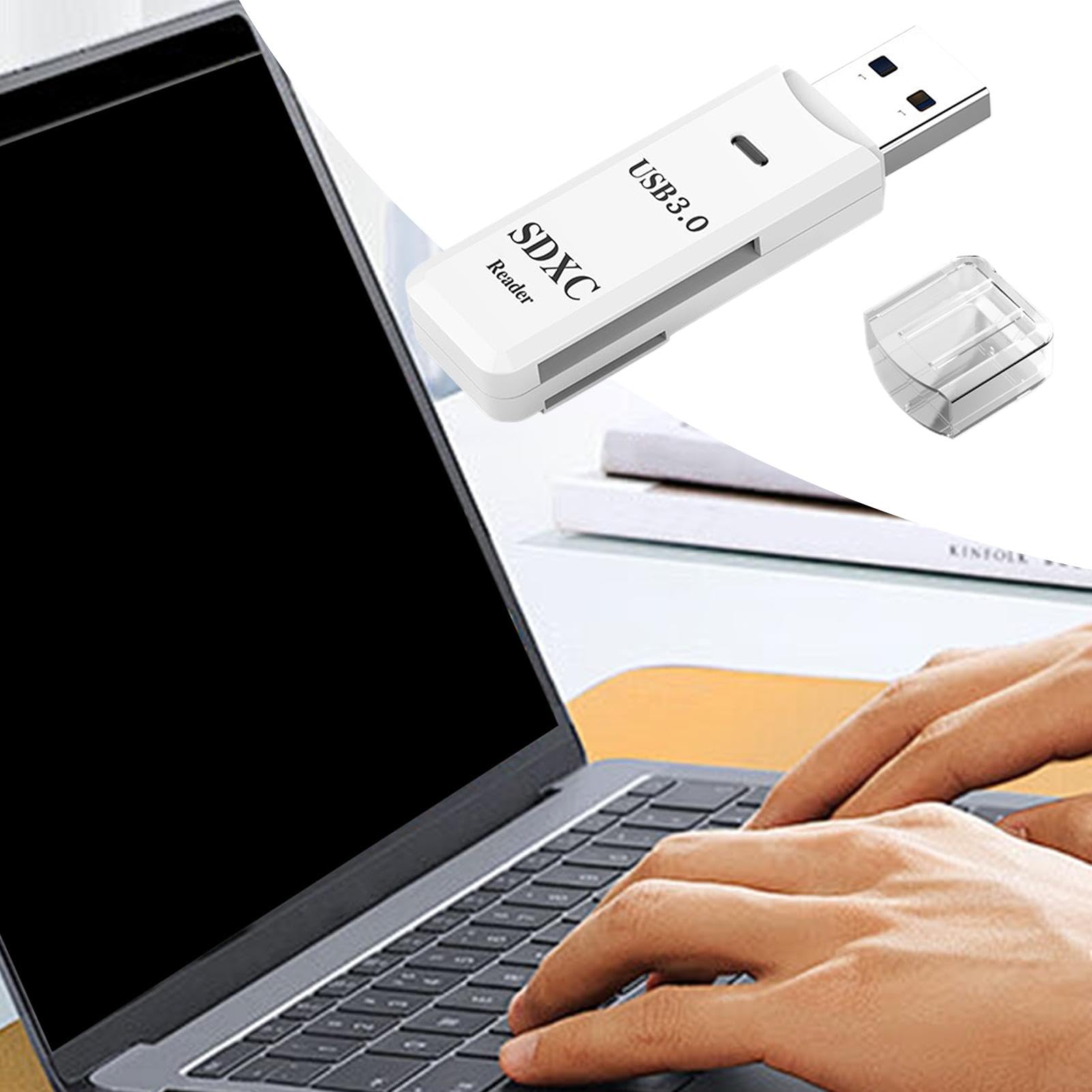 5Gbps USB 3.0 Card Reader for PC & Laptop - Dual Slot SD/TF Memory Card Adapter | Portable Camera Card Viewer | Plug & Play | Compatible with DSLR Cameras, Digital Cameras, Action Cameras | Perfect for Photographers, Videographers & Content Creators