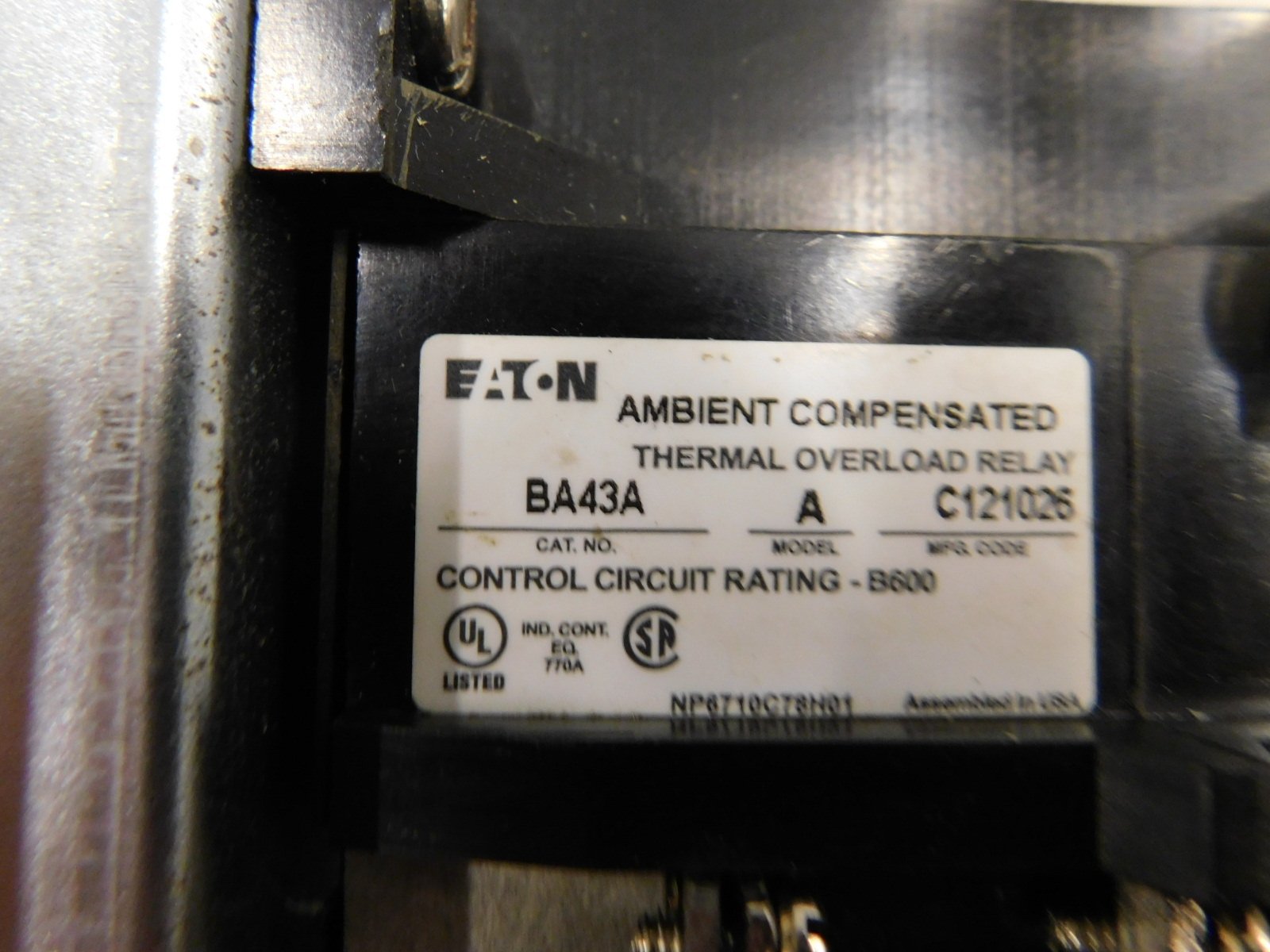 Cutler Hammer BA43A NSNPGENUINE Westinghouse Circuit Breaker - 15A 1-Pole Replacement for Electrical Panels | Home, Office & Industrial Use