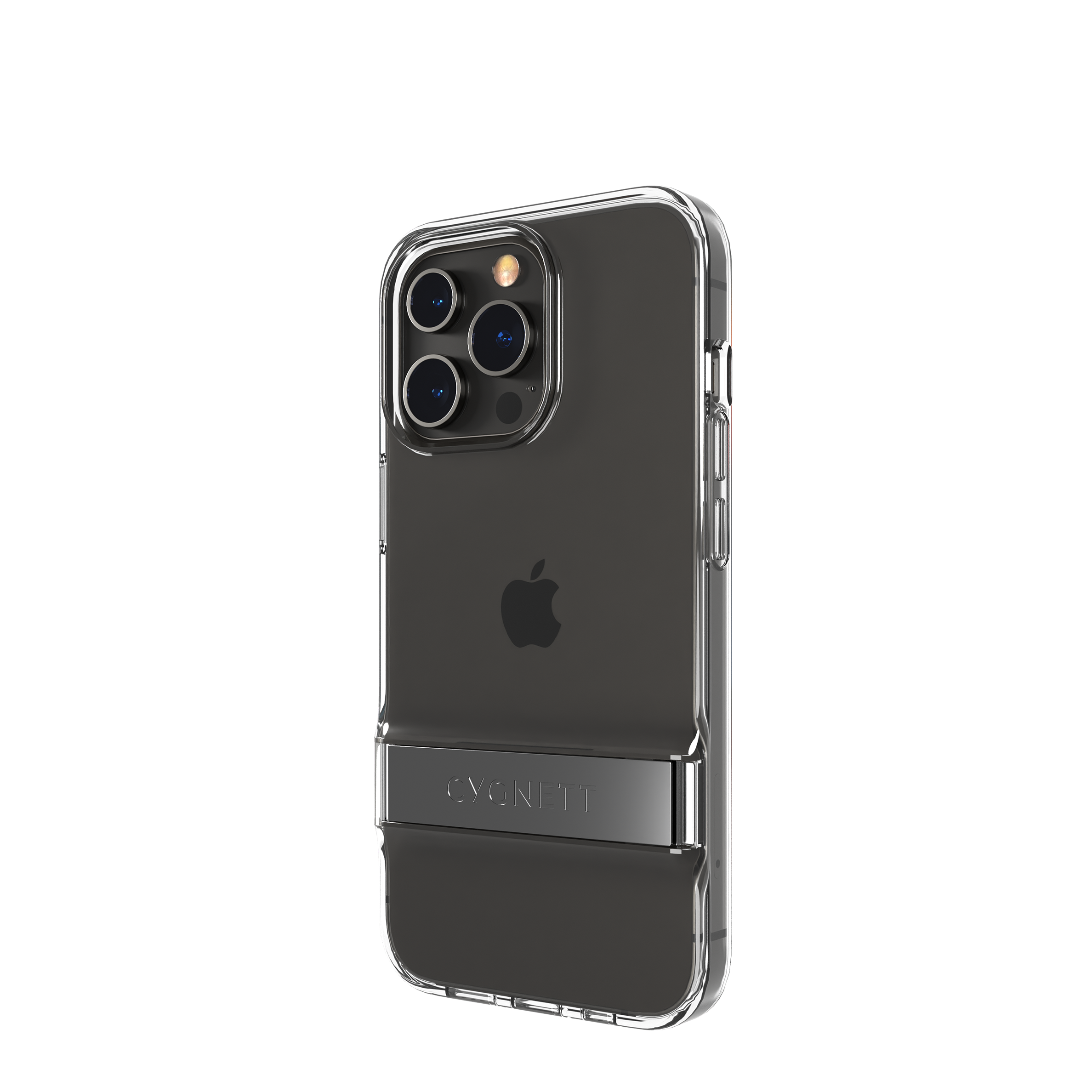 Premium Clear Shockproof Case with Kickstand for iPhone 13 Pro - Slim Protective Cover with Built-in Stand for Hands-Free Viewing & Video Calls