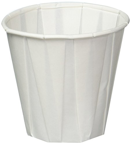Disposable Pleated Paper Cups 3.5 oz - 100 Pack Eco-Friendly Water Cups for Parties, Picnics & Office Use - BPA-Free Small Drinking Cups for Coffee, Tea & Beverages