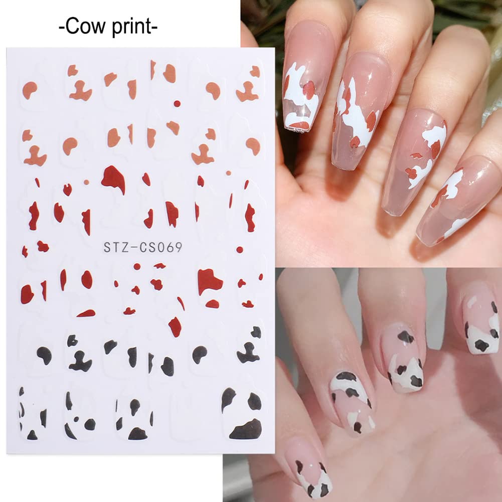 12 Sheets French Nail Art Stickers - 3D Self-Adhesive Colorful Wavy Line Nail Decals for Women & Girls - DIY Manicure Accessories for Home, Salon & Party Nail Designs